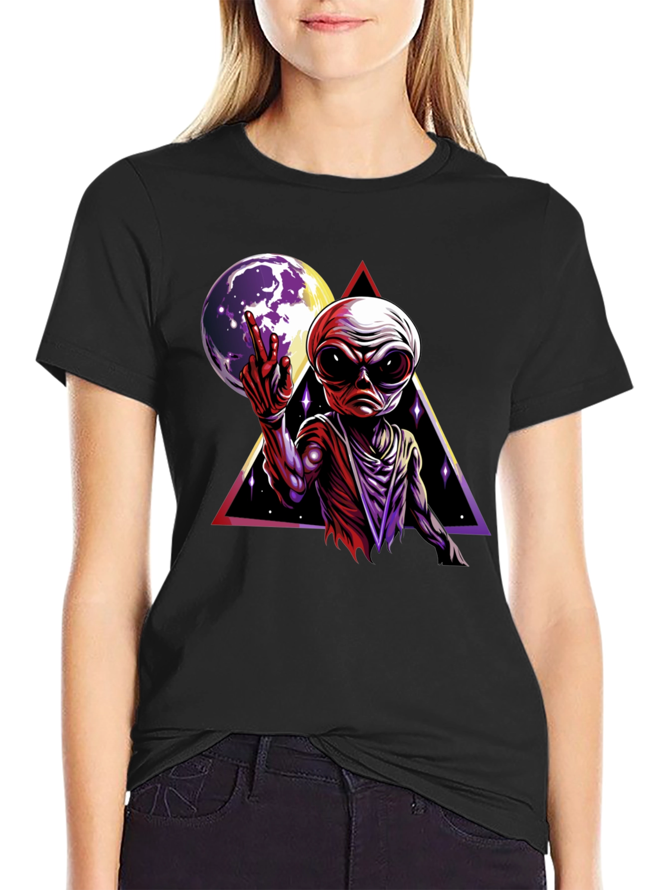 Alien Moon Graphic T-Shirt