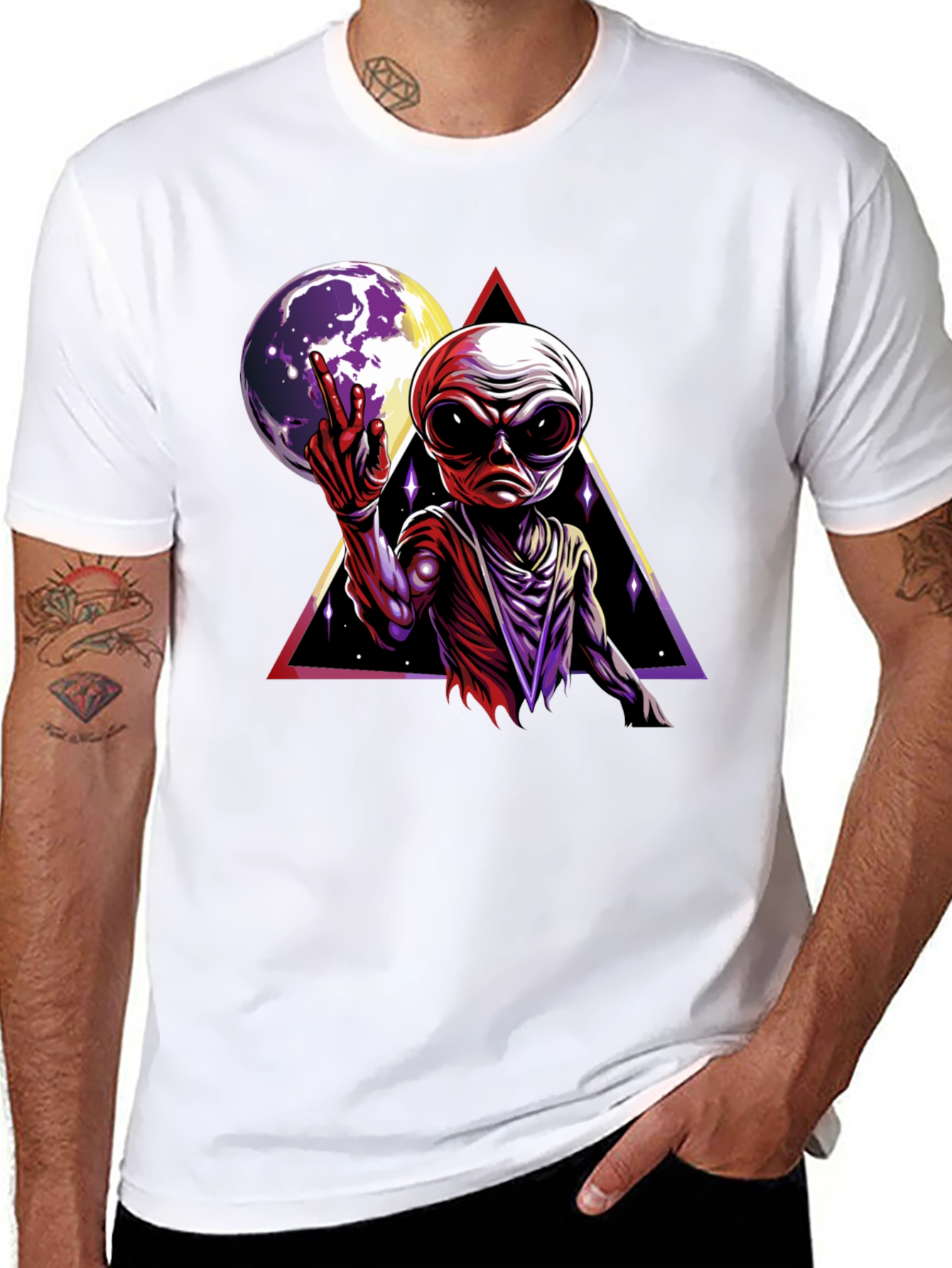 Alien Moon Graphic T-Shirt