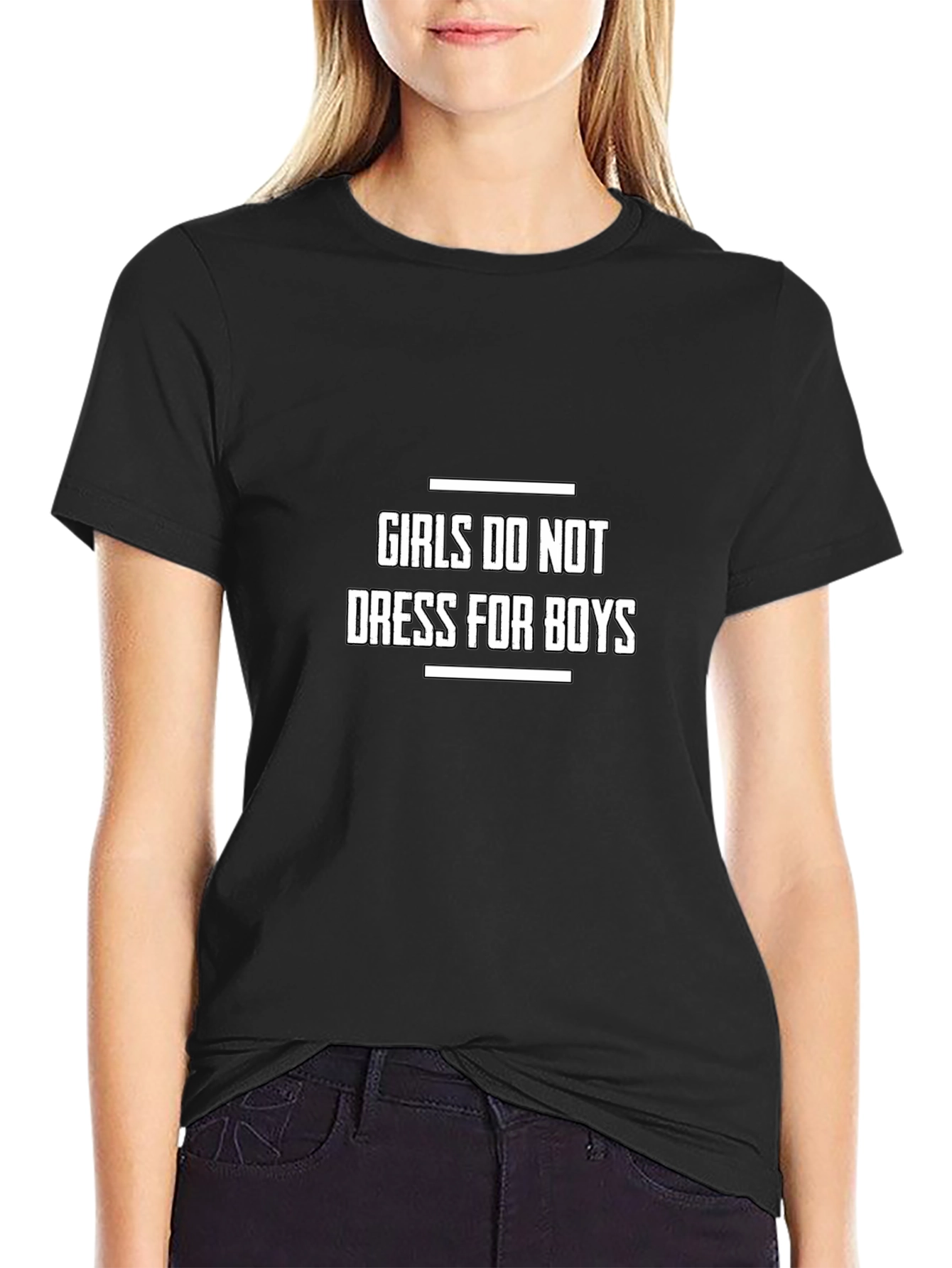 Girls Do Not Dress For Boys Graphic Tee