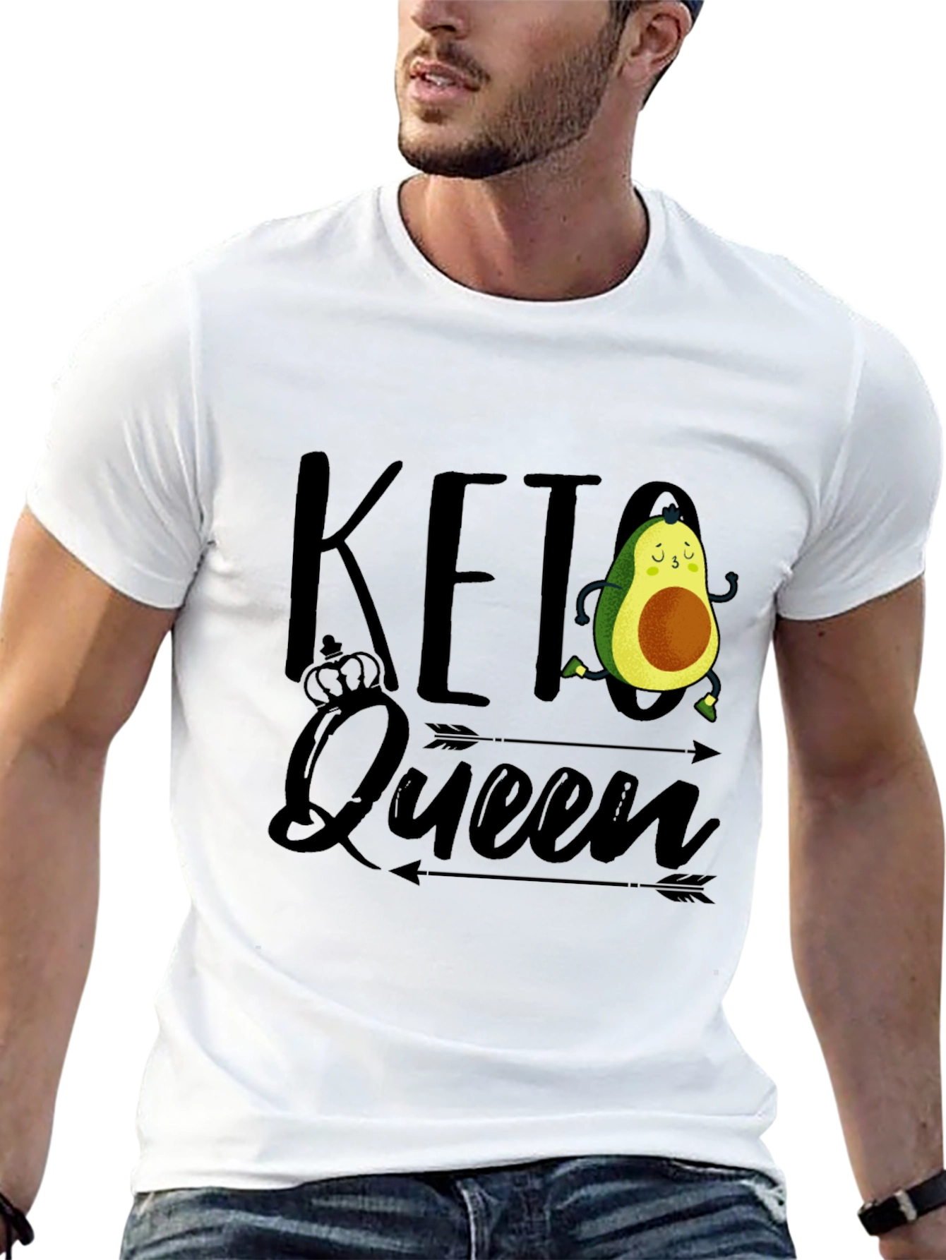Keto Queen Avocado Graphic T-Shirt
