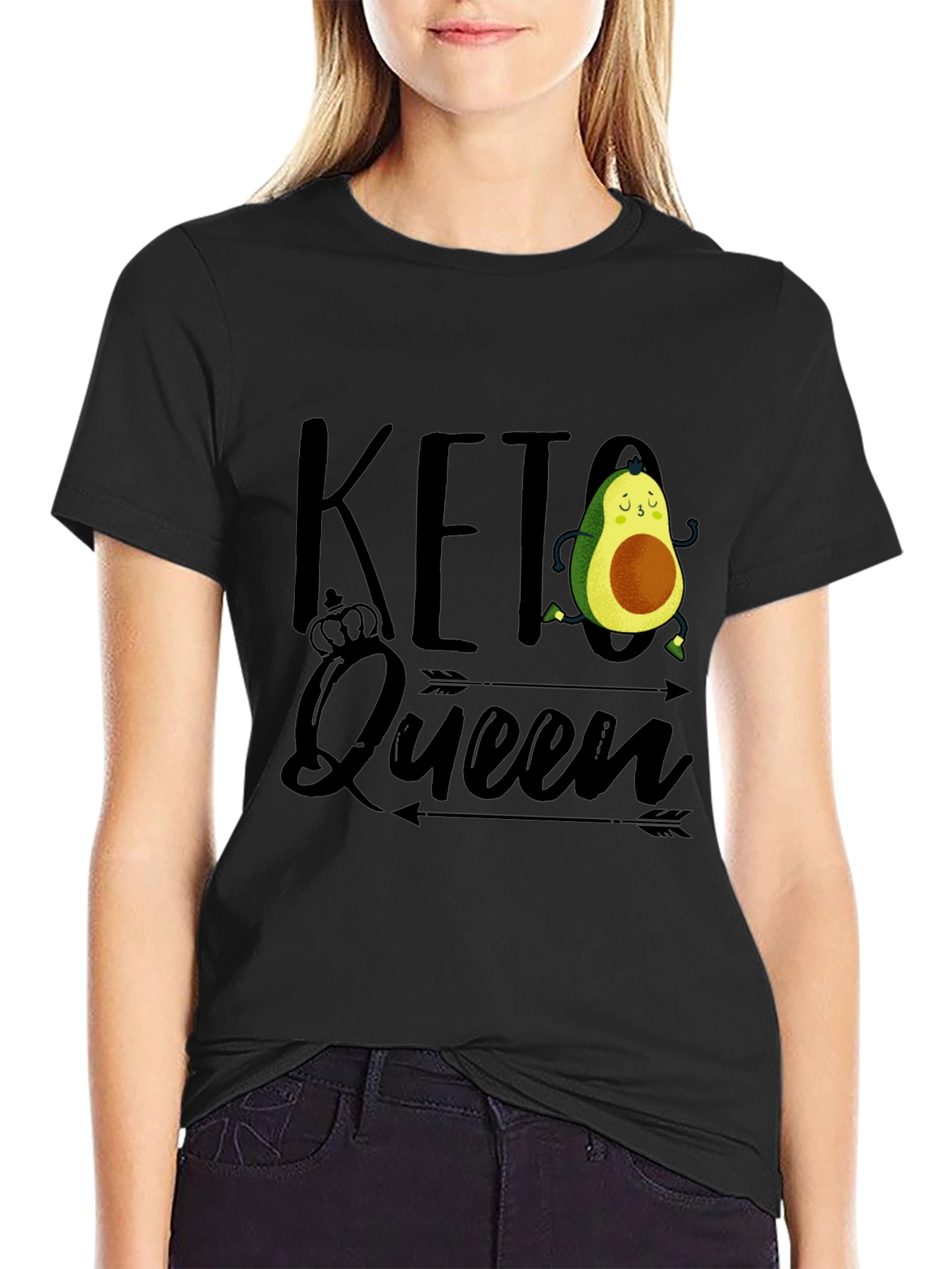 Keto Queen Avocado Graphic T-Shirt