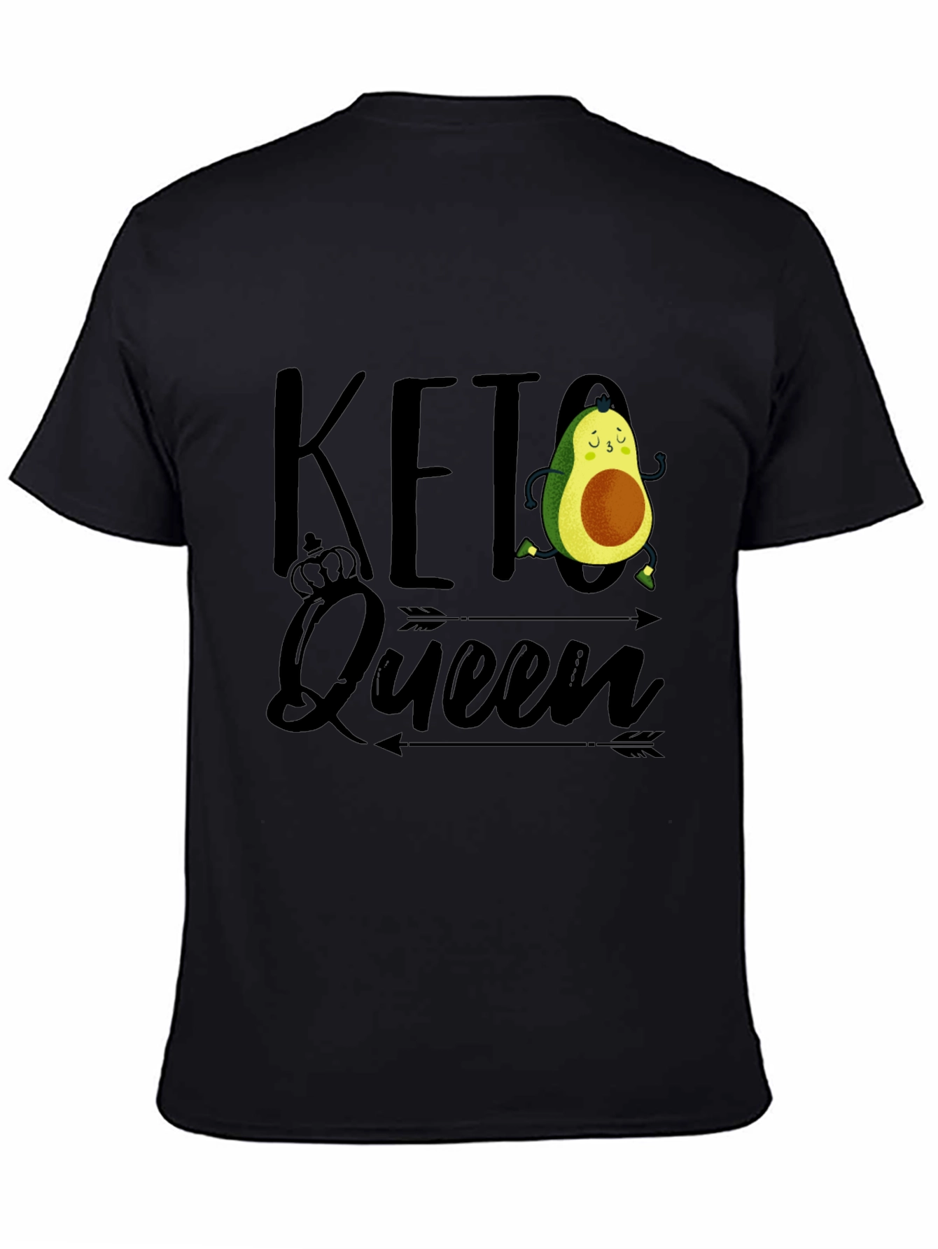 Keto Queen Avocado Graphic T-Shirt