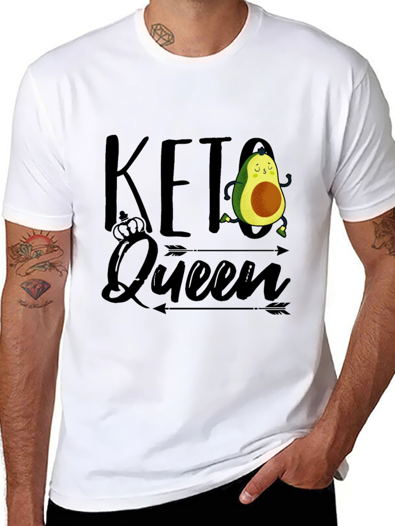 Keto Queen Avocado Graphic T-Shirt