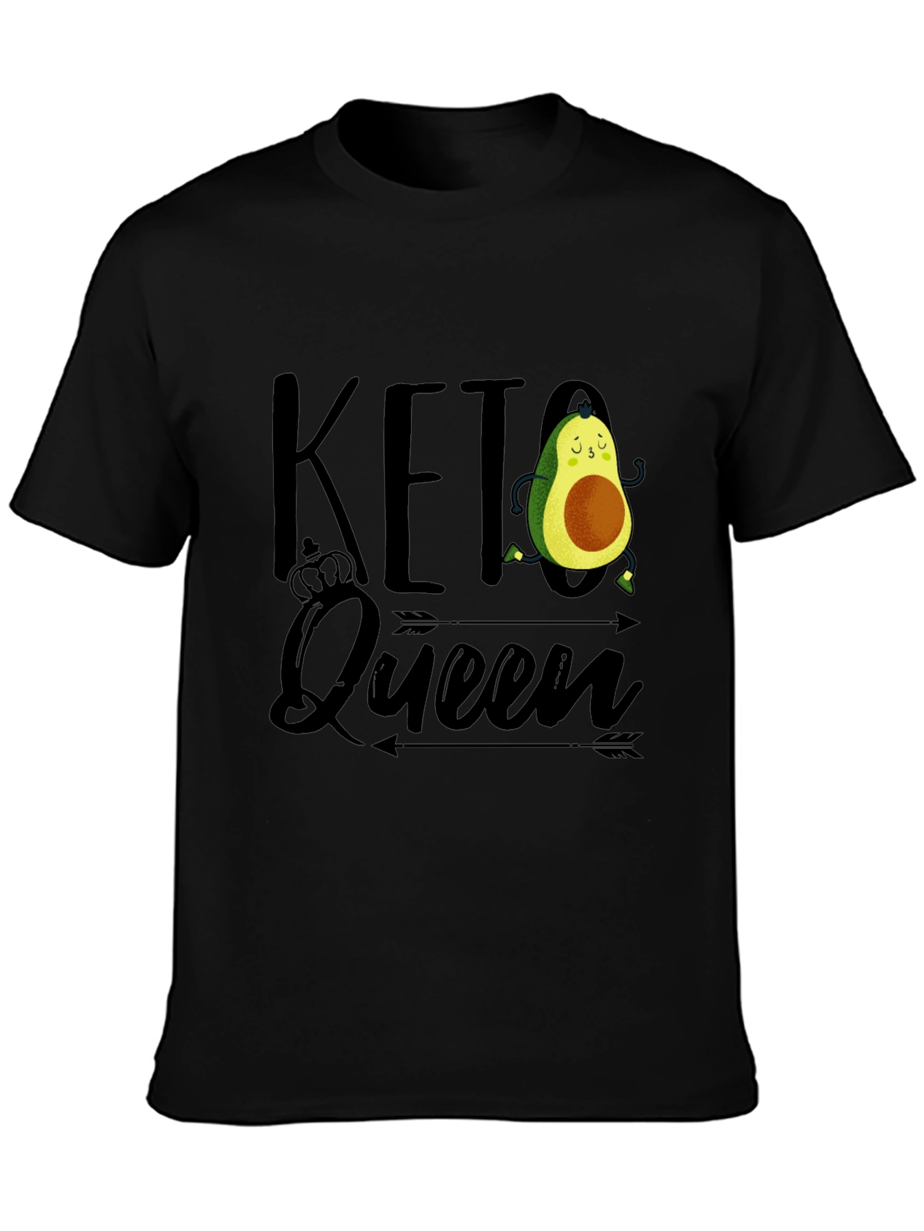 Keto Queen Avocado Graphic T-Shirt