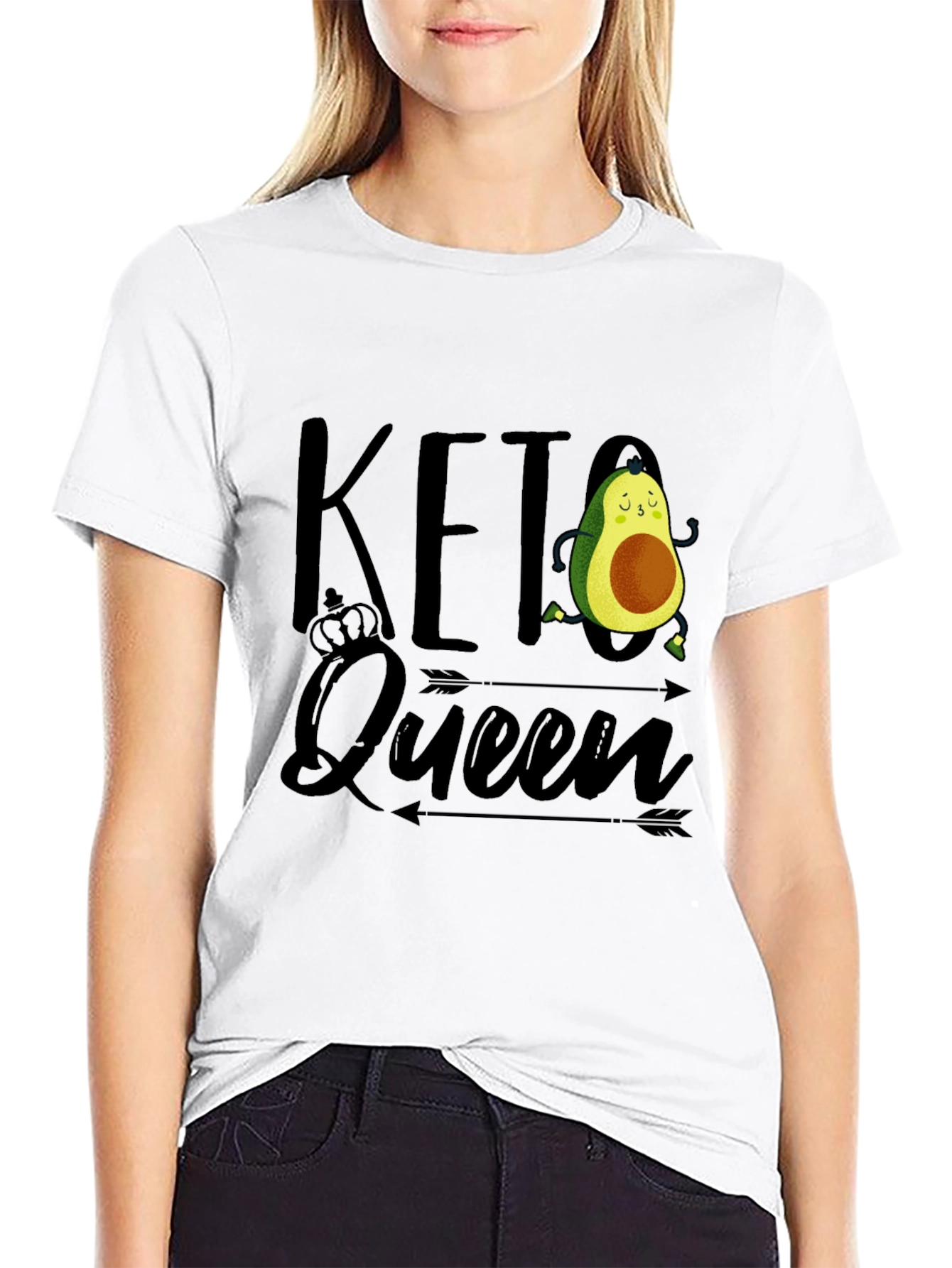 Keto Queen Avocado Graphic T-Shirt