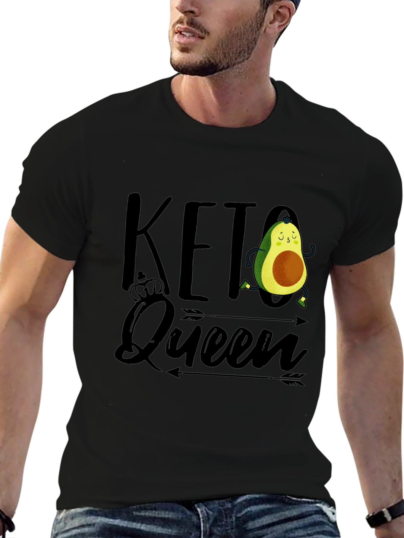Keto Queen Avocado Graphic T-Shirt