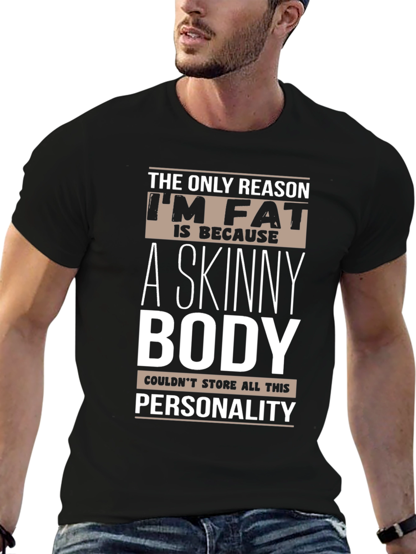 Humorous Im Fat Graphic T-Shirt