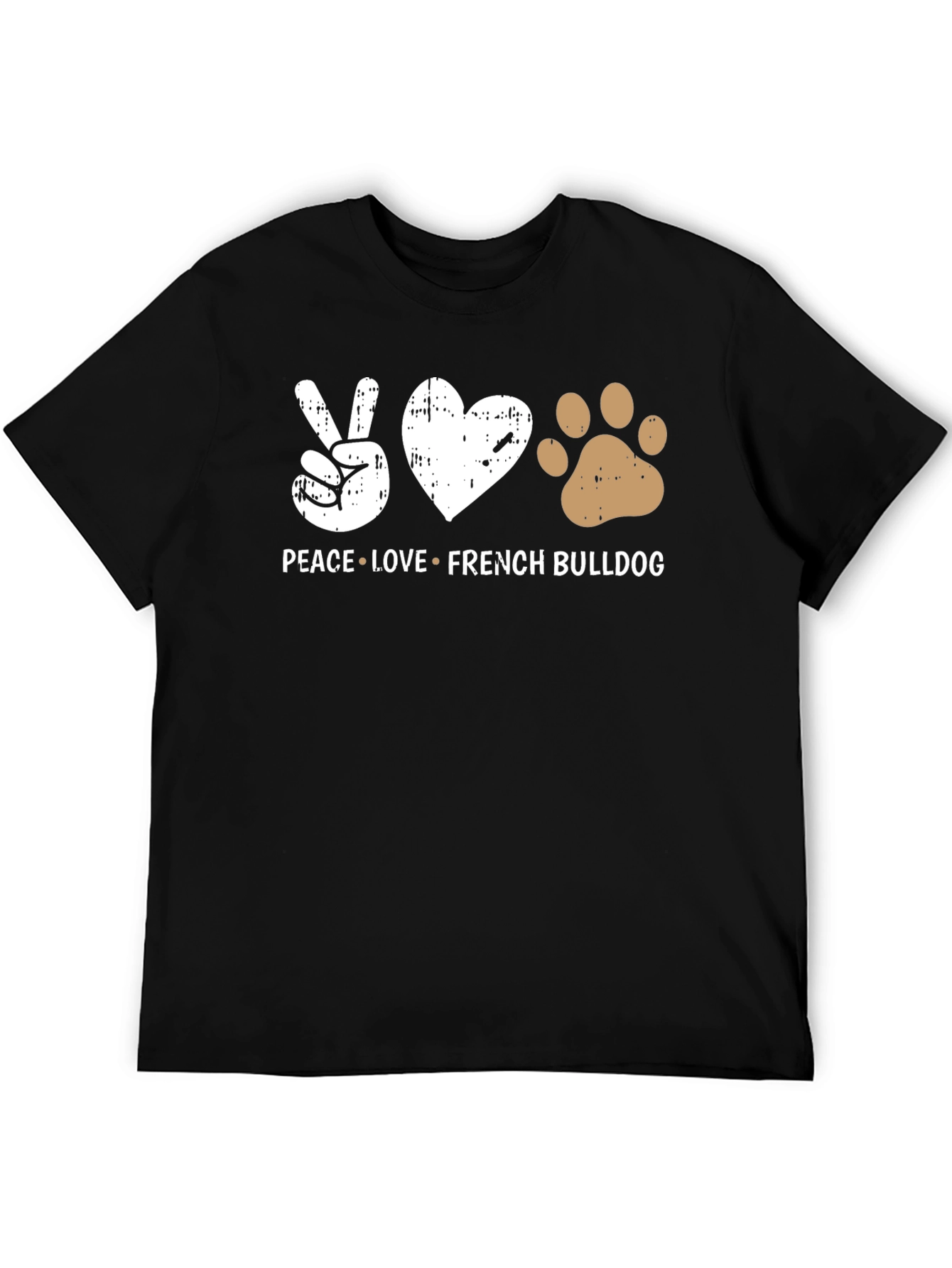 Peace Love French Bulldog T-Shirt
