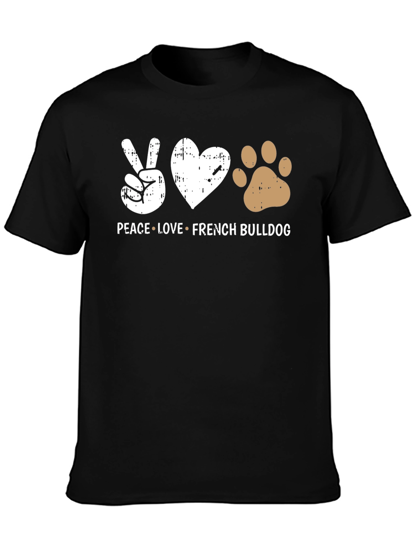 Peace Love French Bulldog T-Shirt
