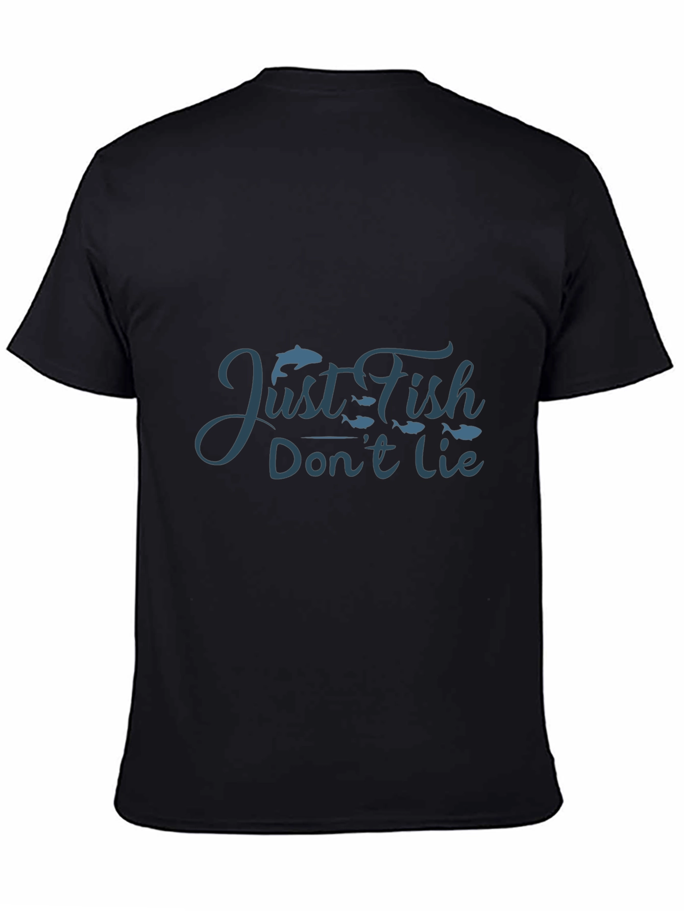 Just Fish Dont Lie Black Tee
