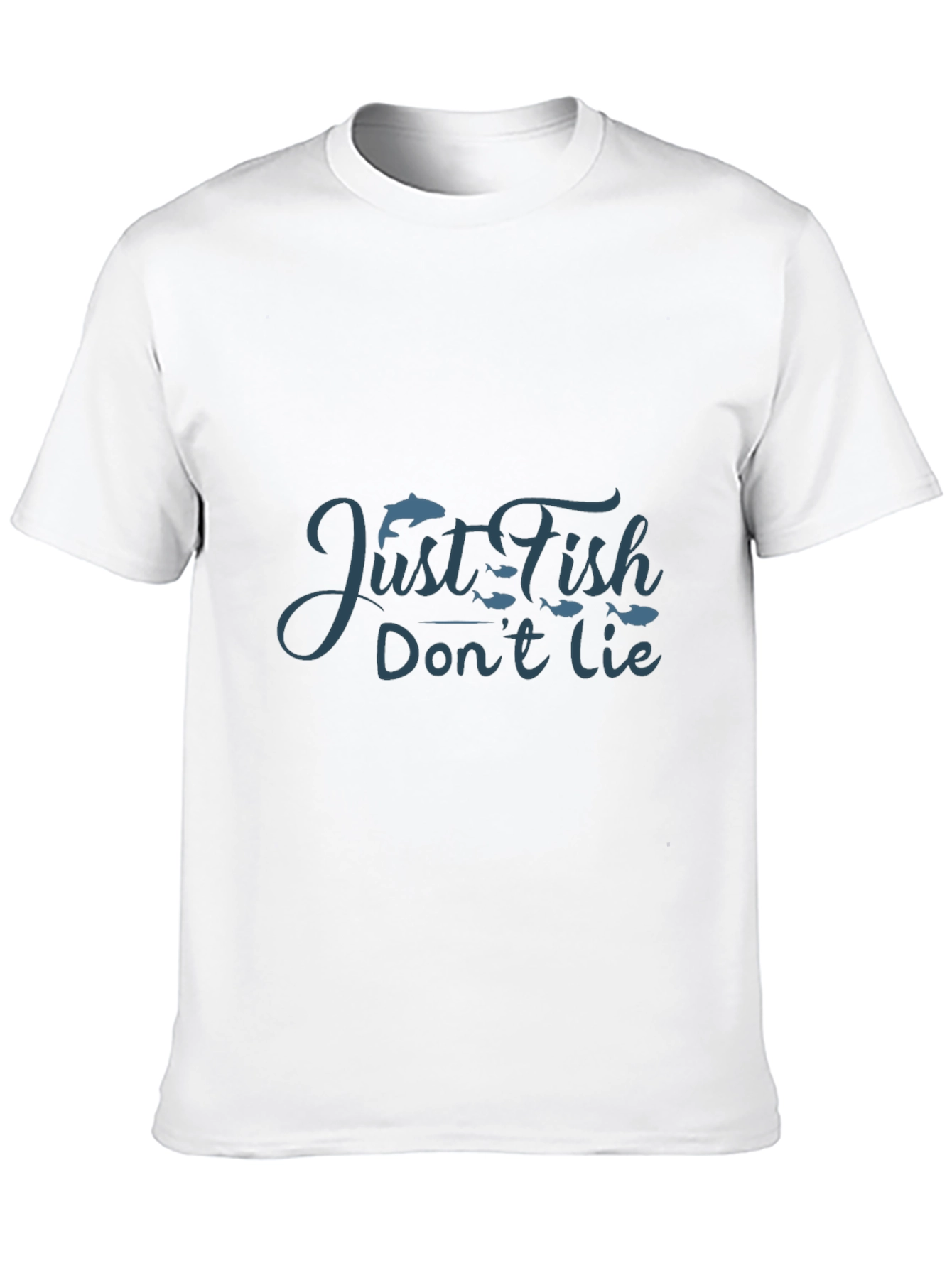 Just Fish Dont Lie Black Tee