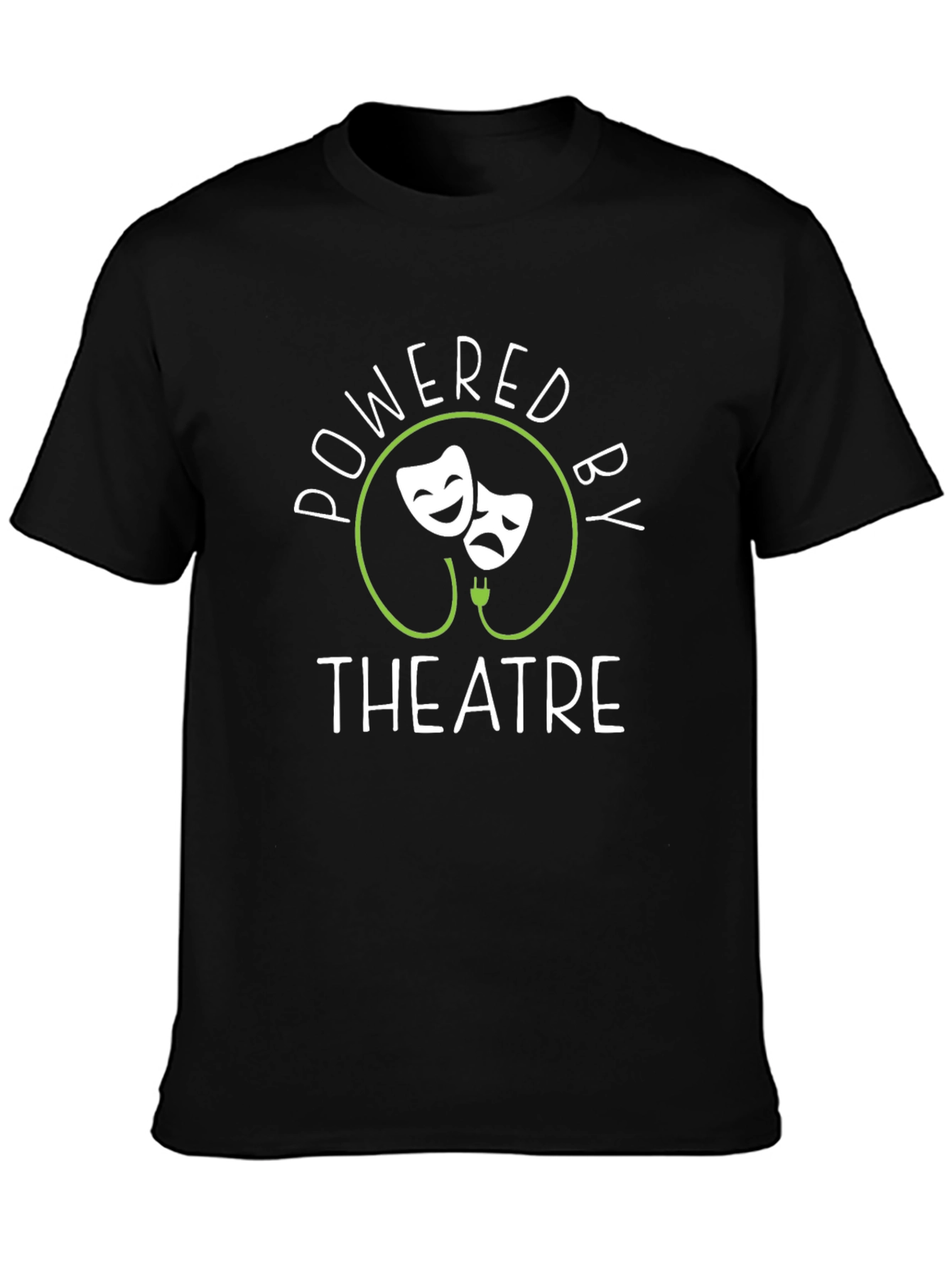 Powered by Theatre Black T-Shirt