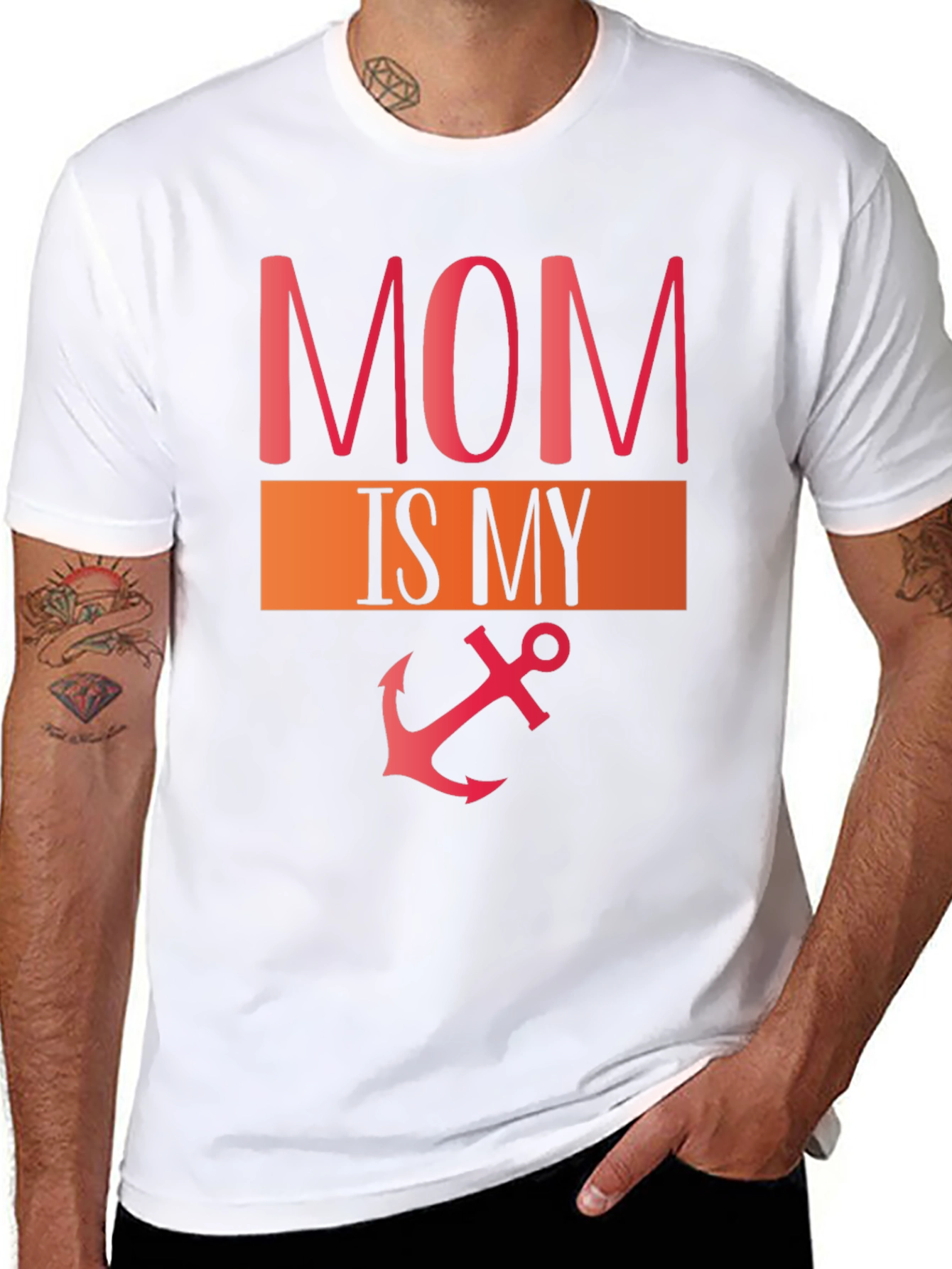Mom Is My Anchor Graphic T-Shirt