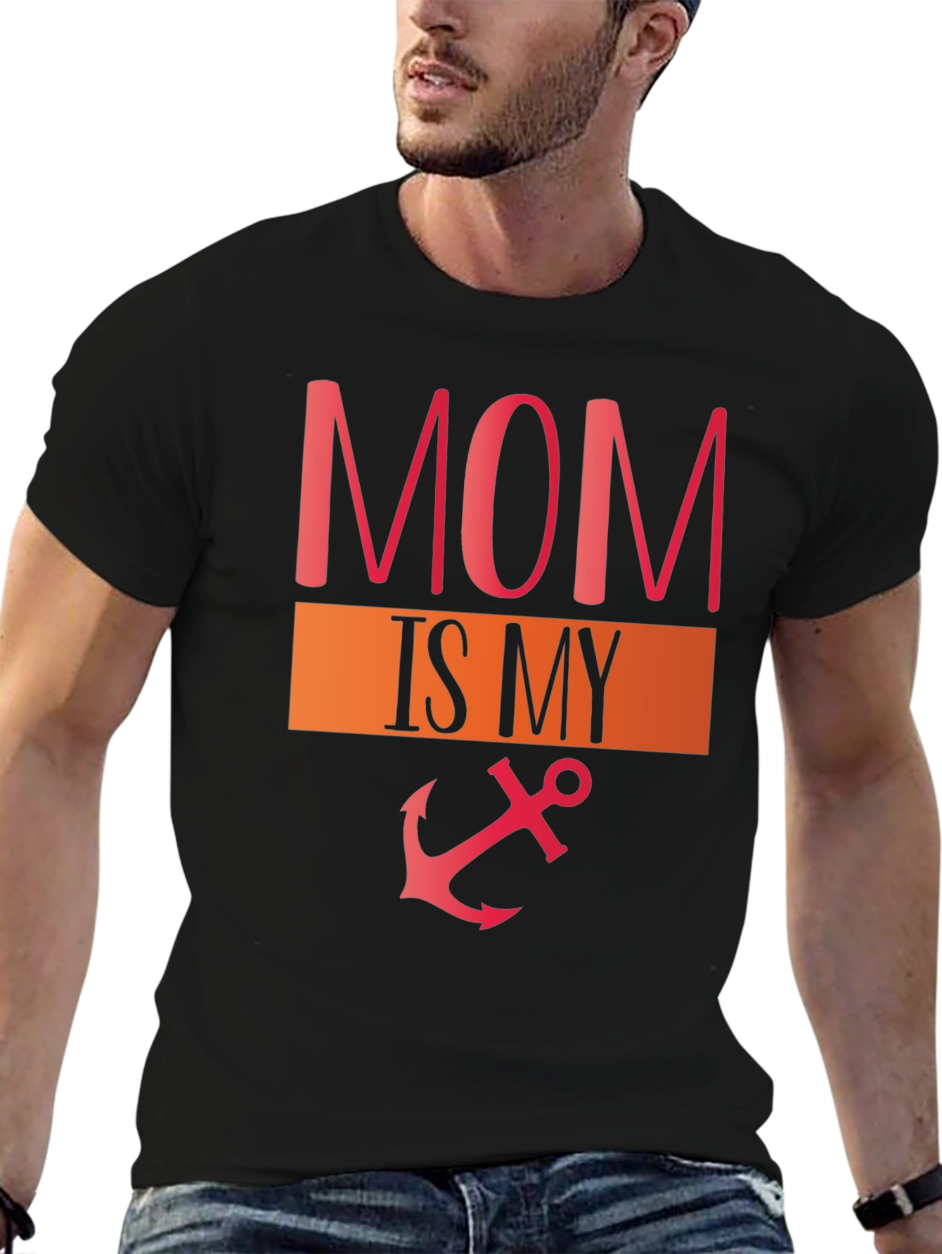Mom Is My Anchor Graphic T-Shirt