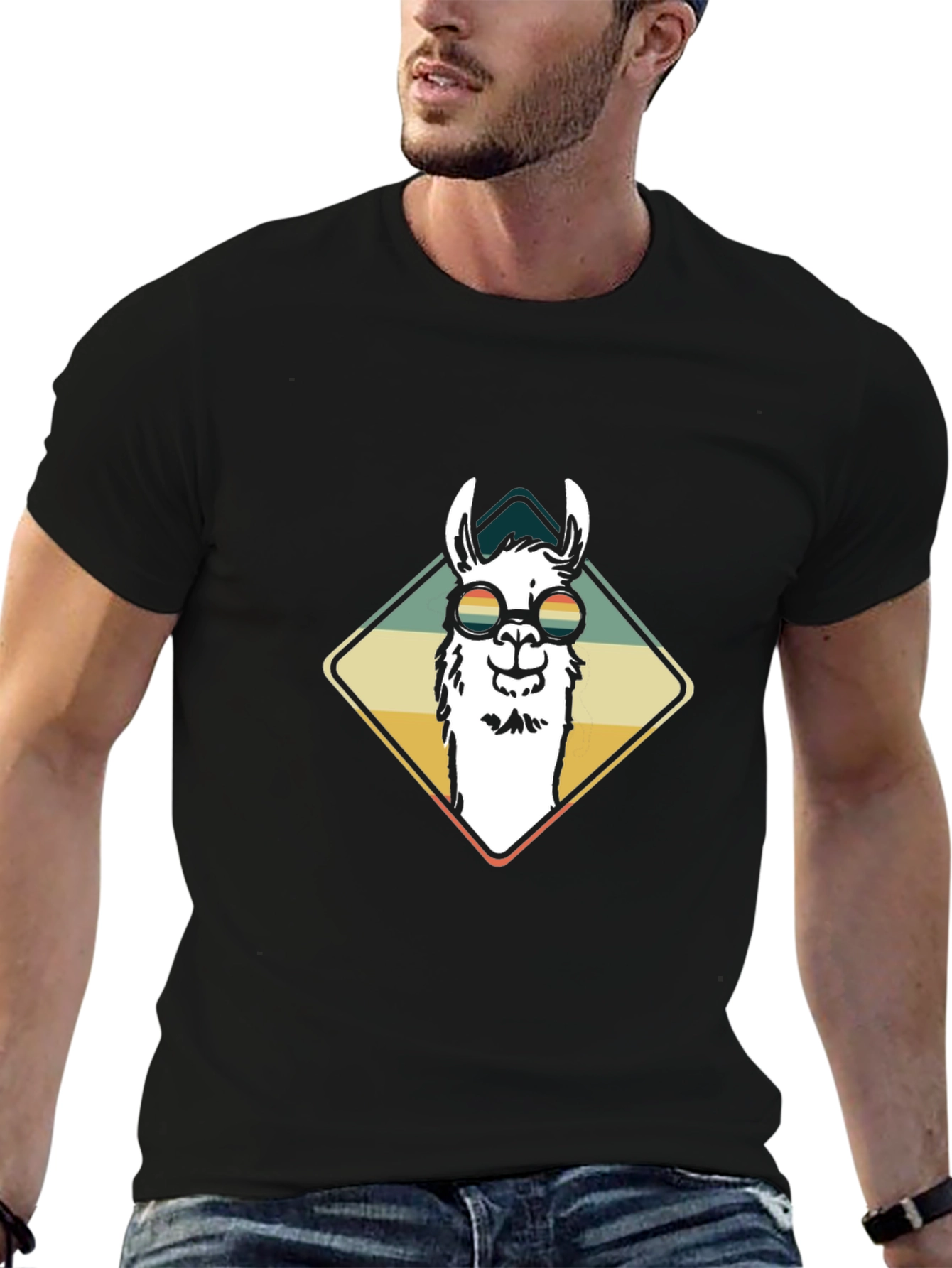 Retro Llama T-Shirt - Cool Alpaca Tee