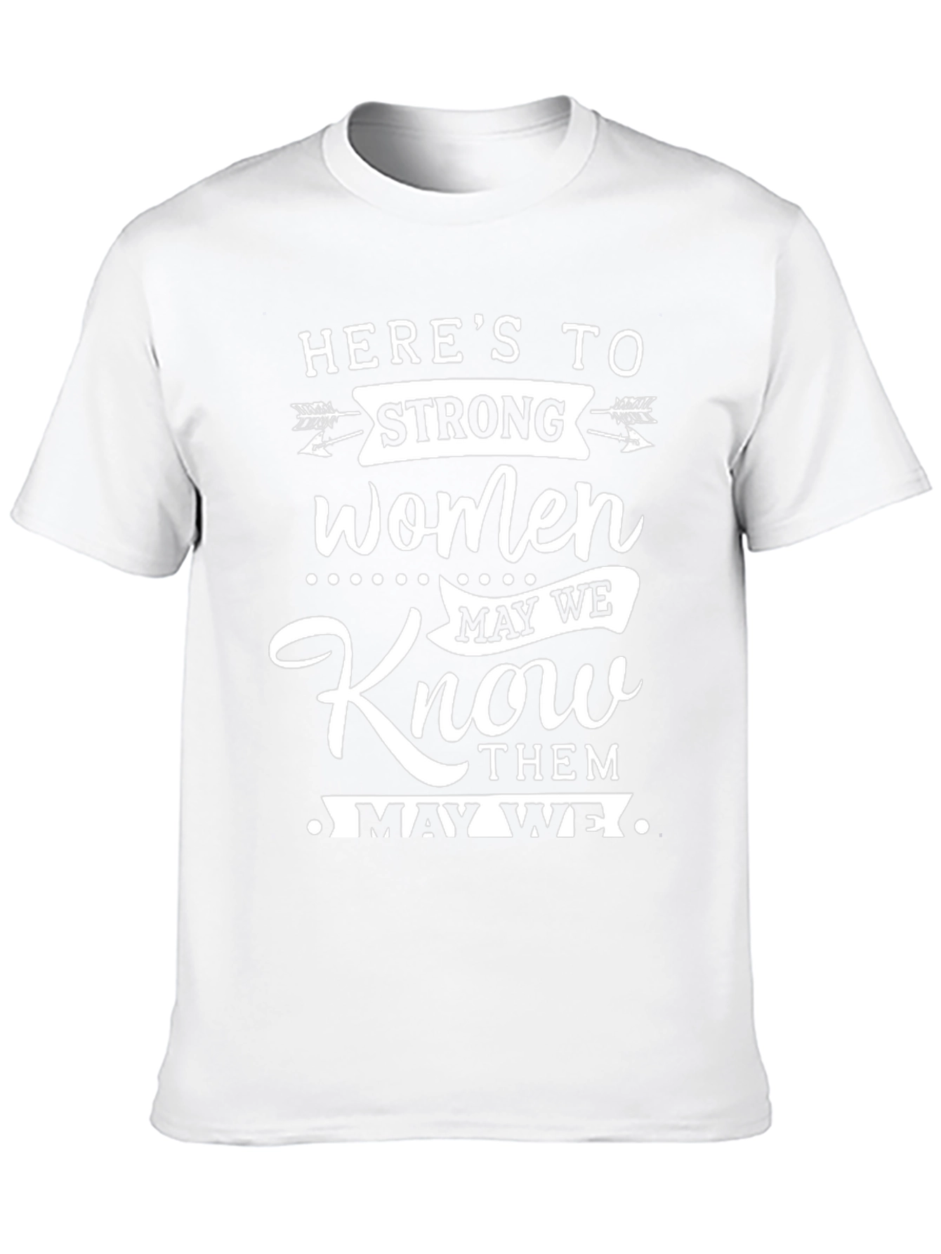 Heres to Strong Women Black Graphic Tee