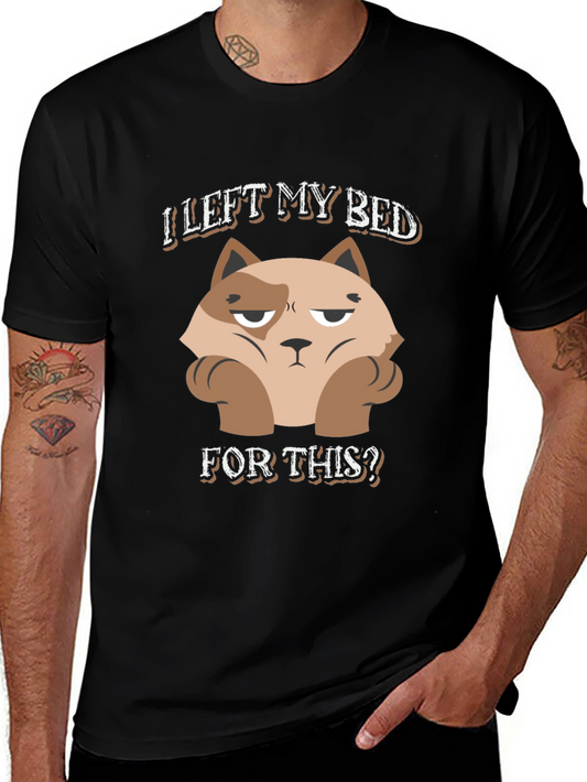 I Left My Bed For This? Cat Graphic Tee