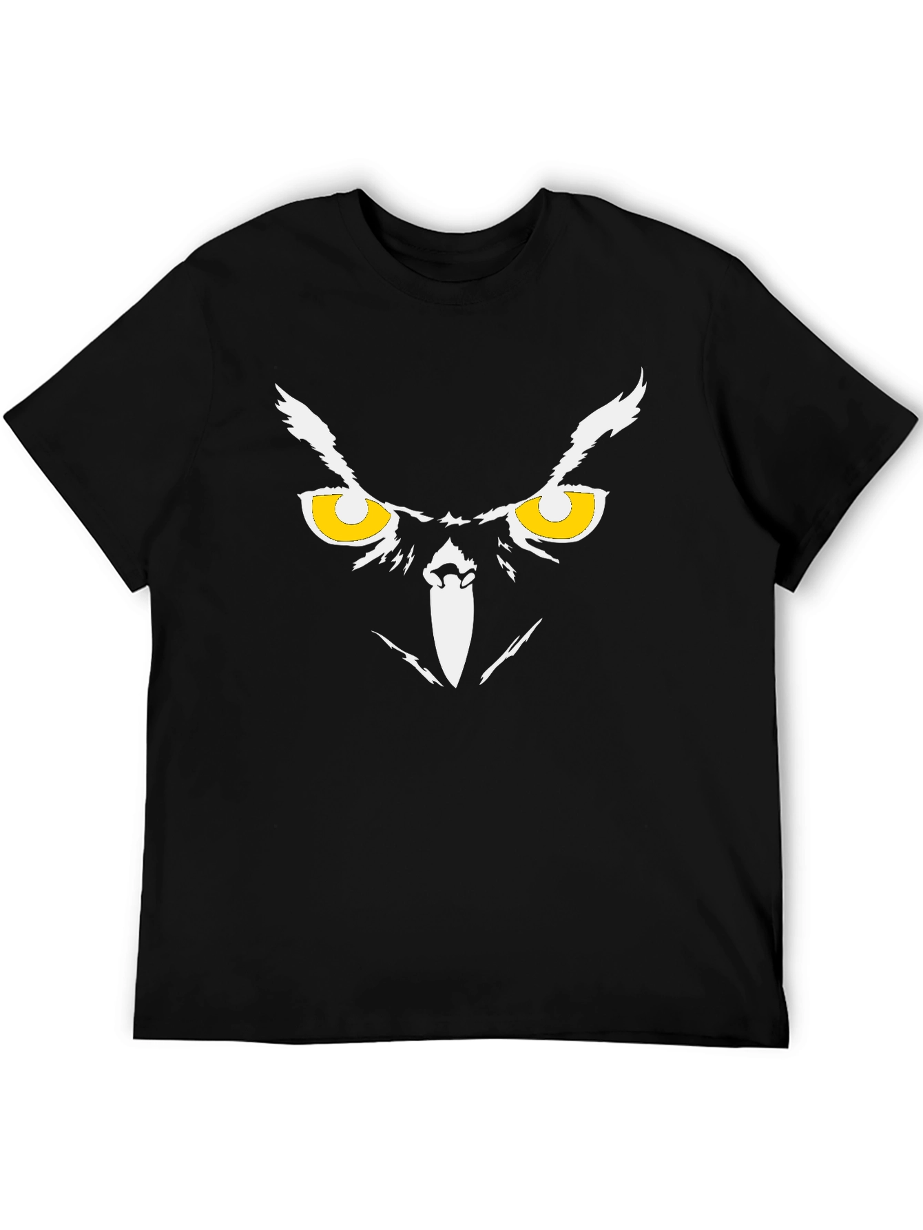Owl Eyes Graphic Black T-Shirt