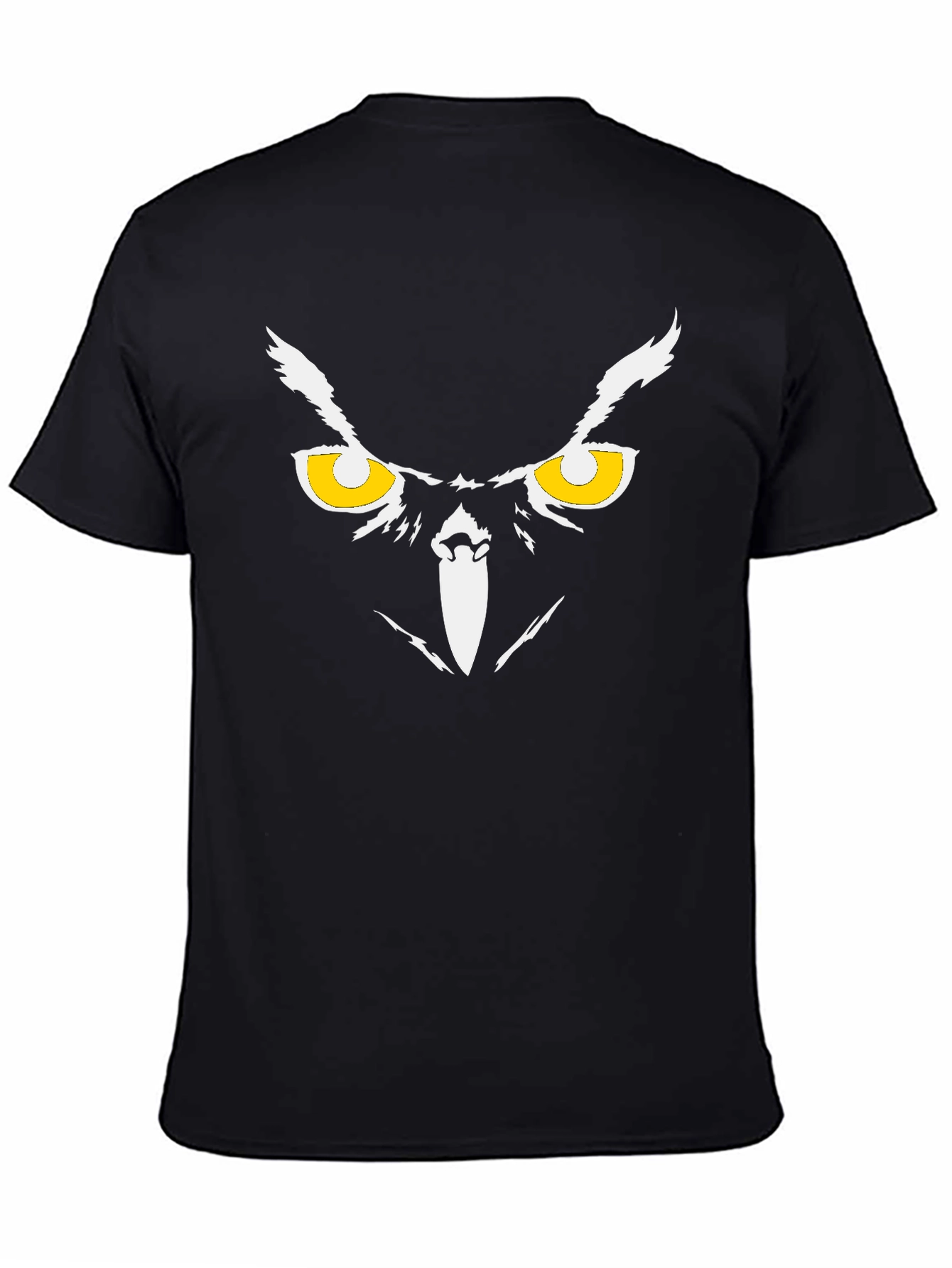 Owl Eyes Graphic Black T-Shirt