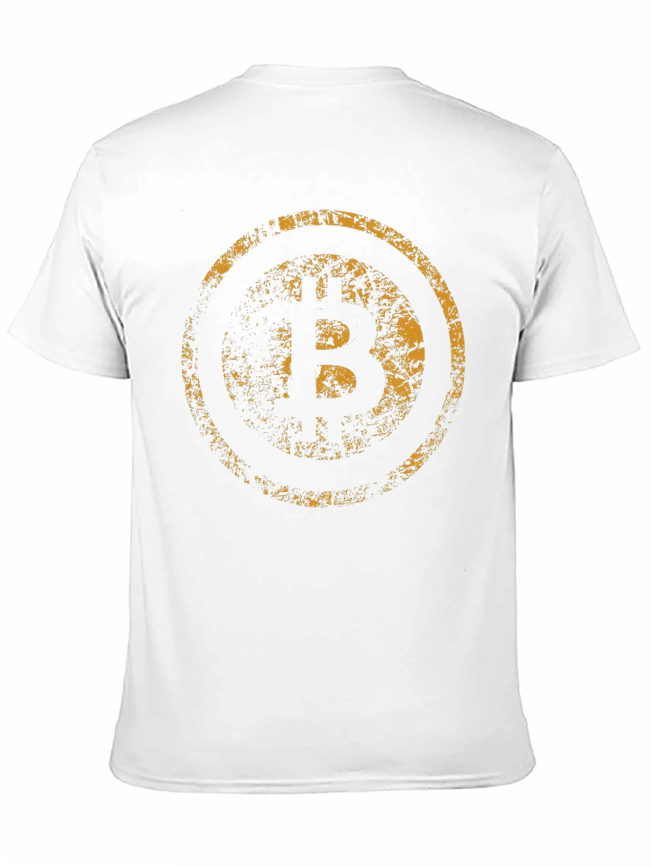 Bitcoin Grunge Graphic Tee - Black