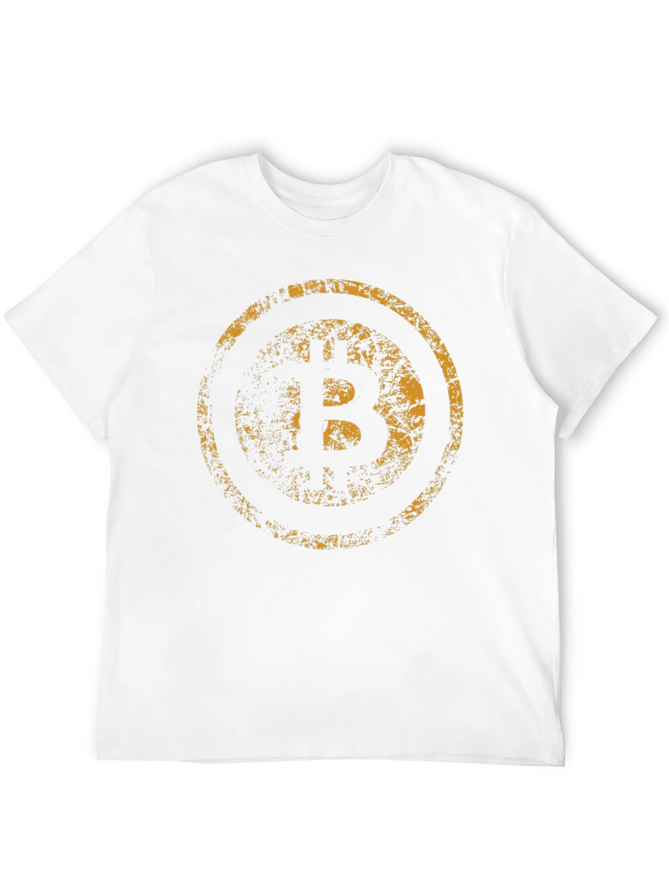 Bitcoin Grunge Graphic Tee - Black