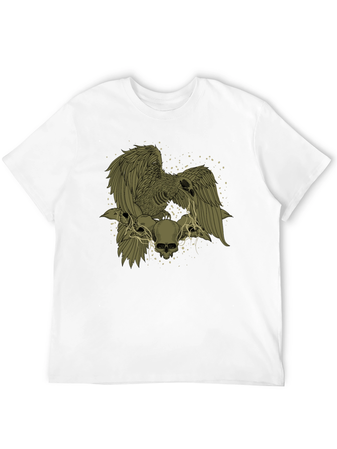 Raven and Skull Graphic T-Shirt
