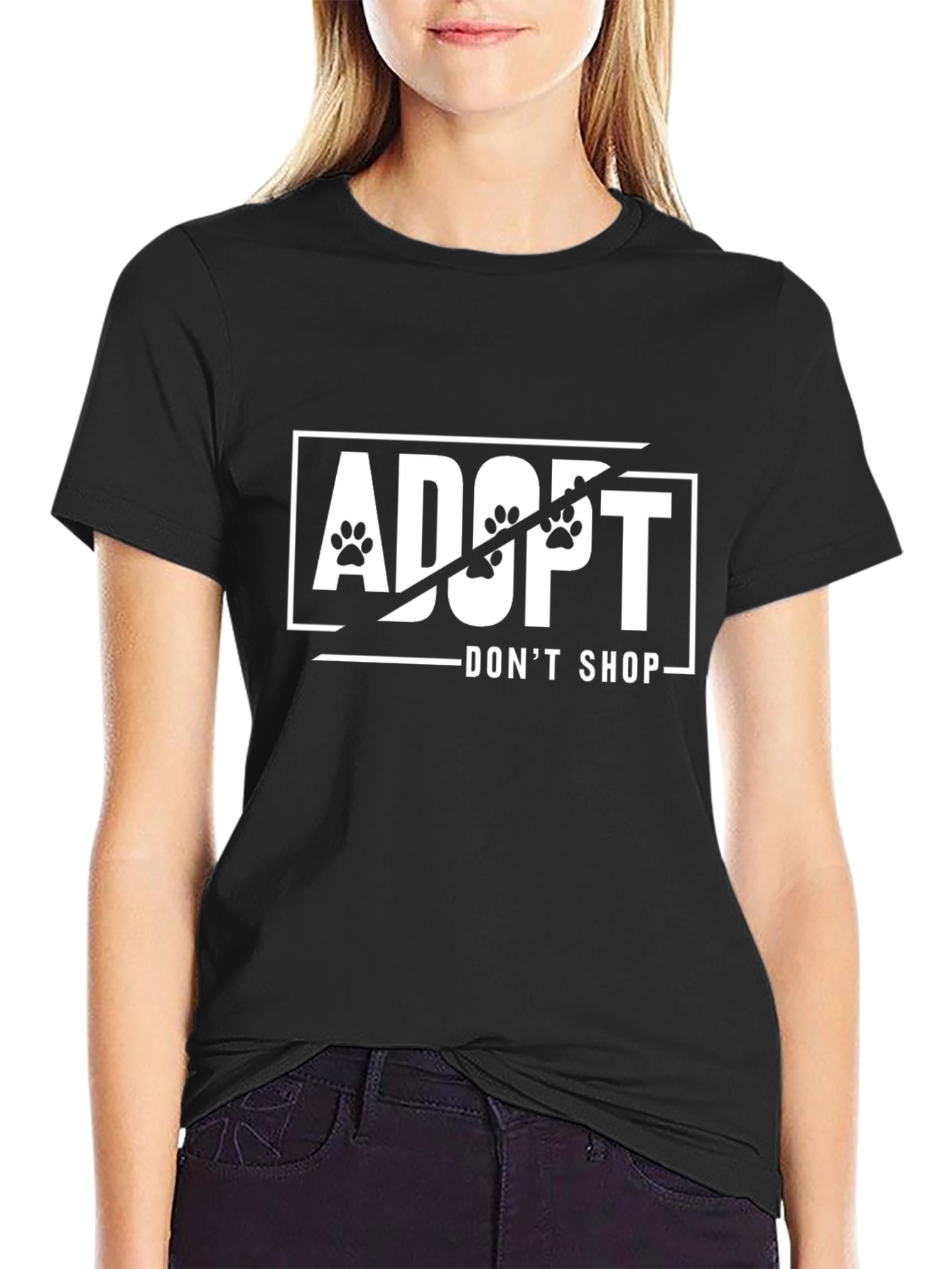 Adopt Dont Shop Graphic Tee