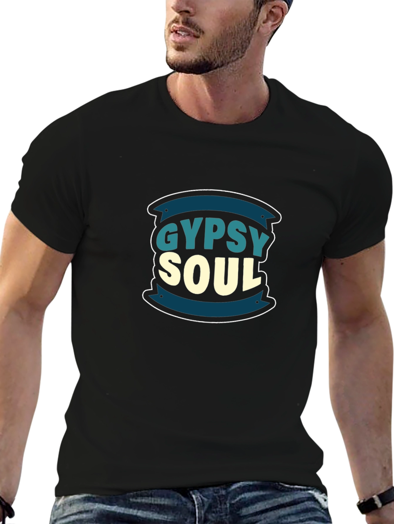 Gypsy Soul Graphic Tee - Stylish Black T-Shirt