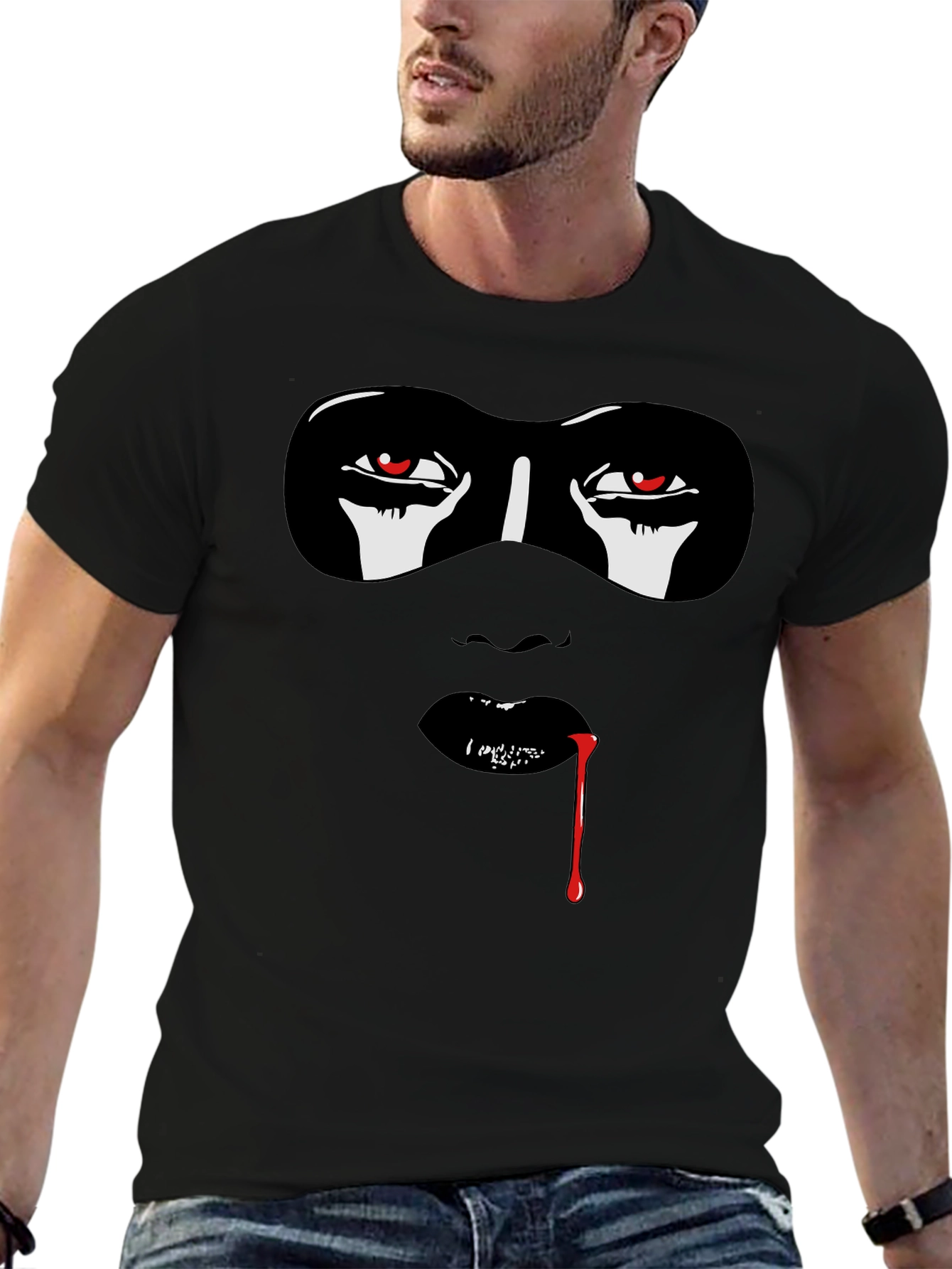 Masquerade Graphic Tee - Edgy Streetwear
