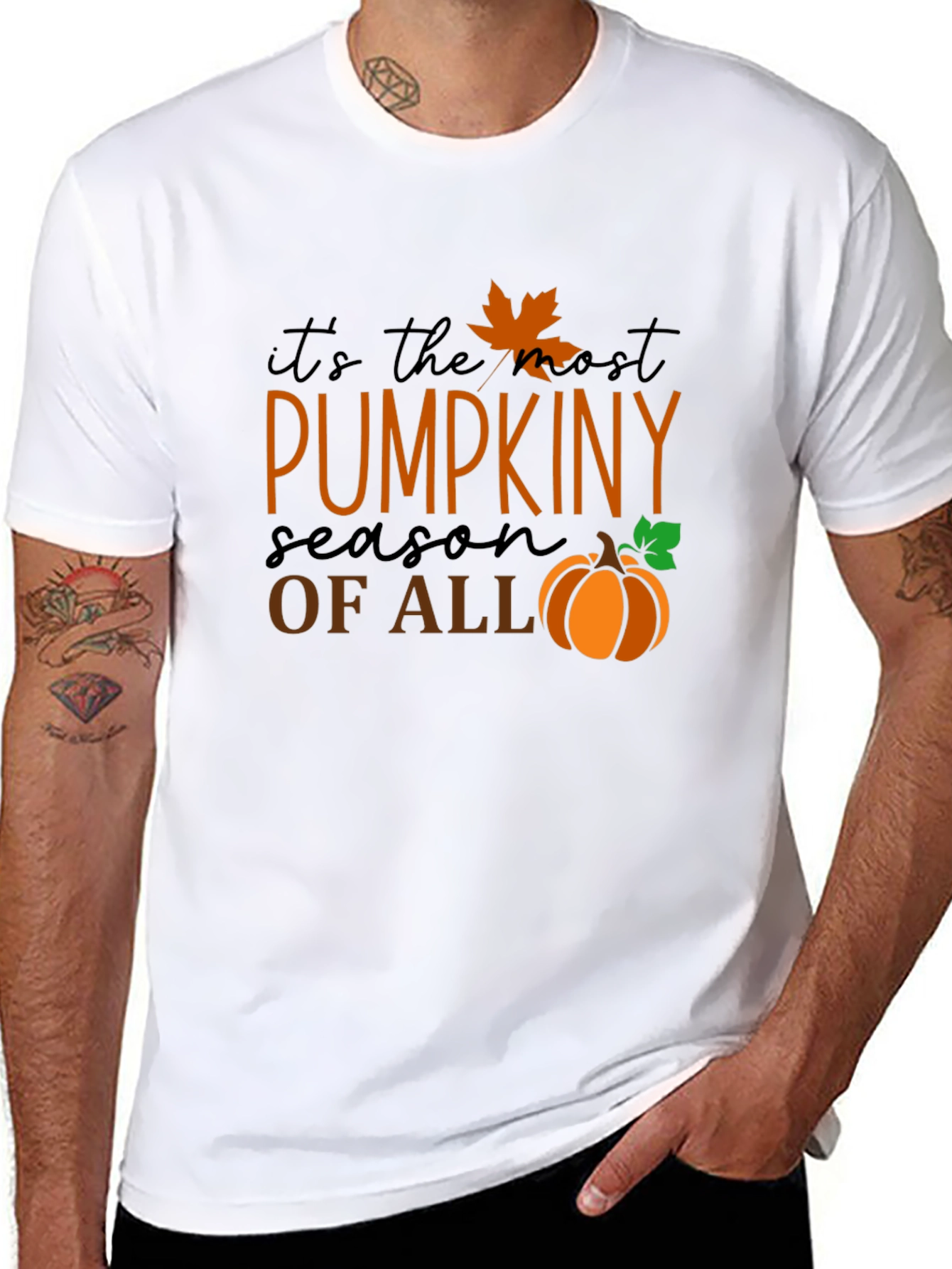 Pumpkin Season Graphic Tee - Black