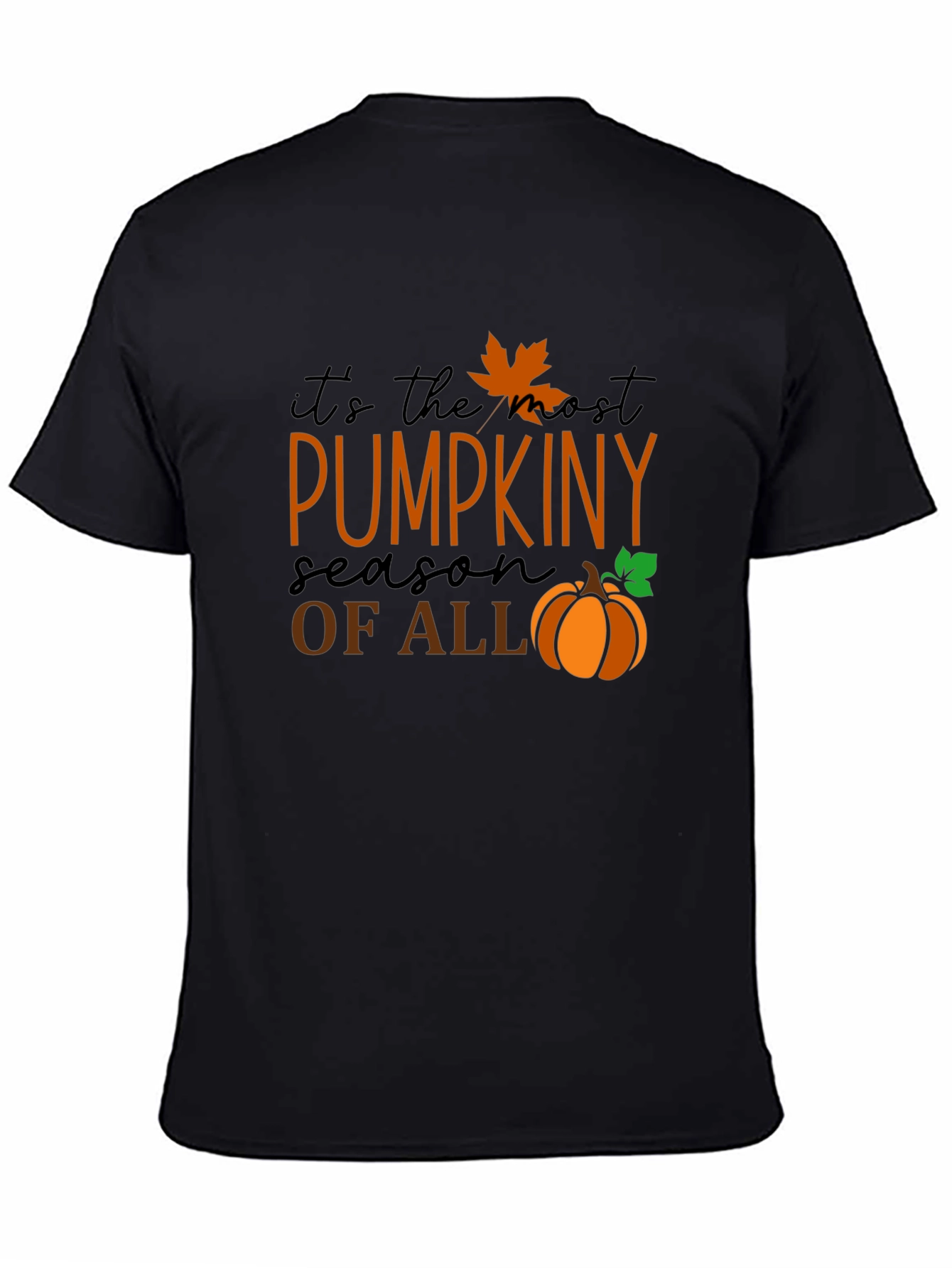 Pumpkin Season Graphic Tee - Black