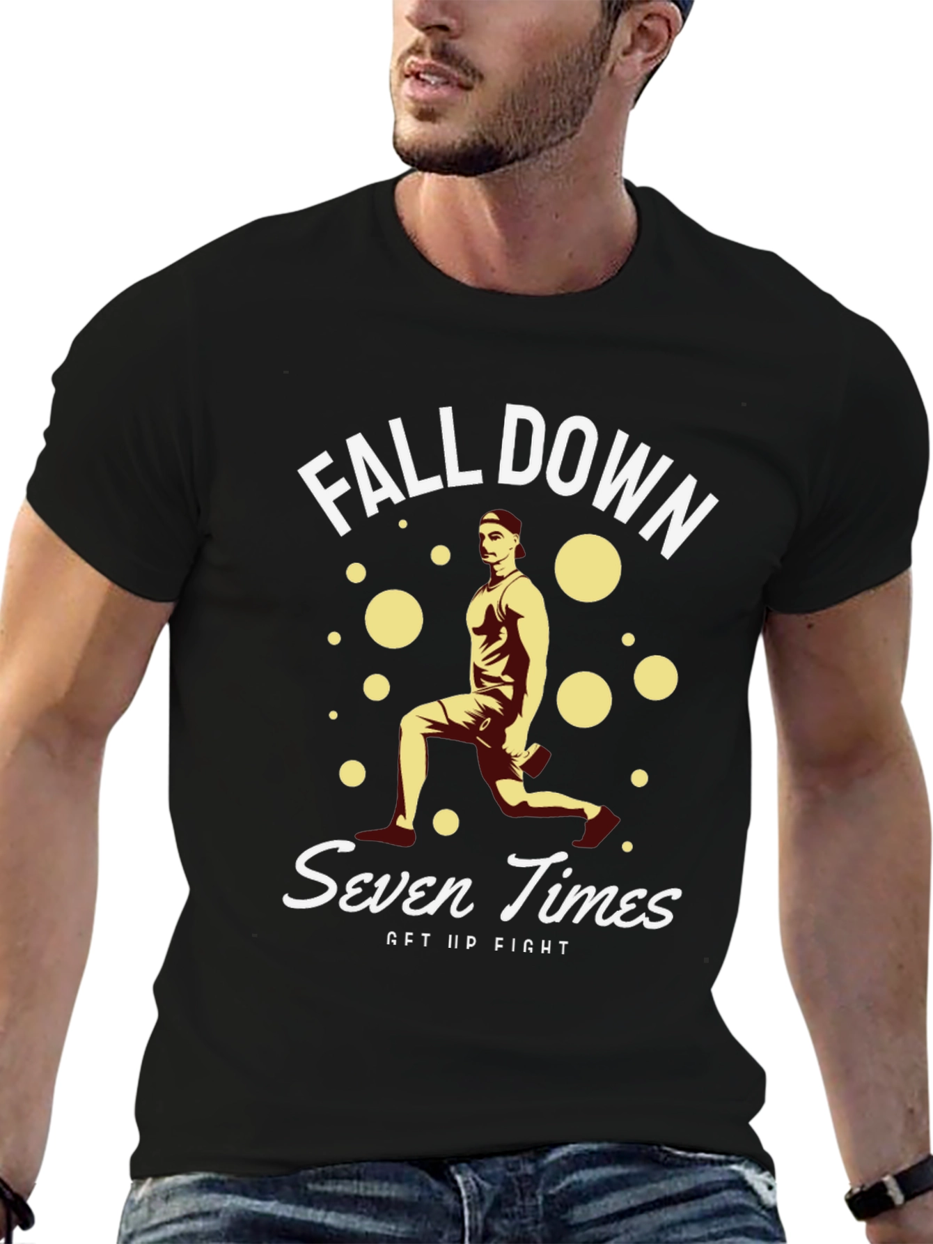 Fall Down Seven Times Get Up Fight T-Shirt