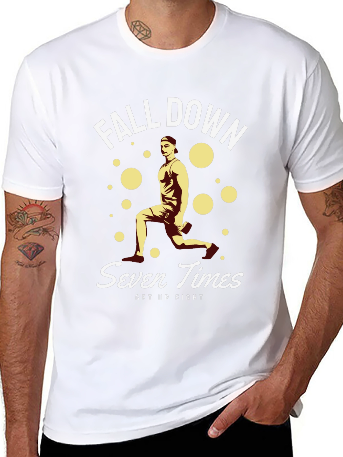 Fall Down Seven Times Get Up Fight T-Shirt