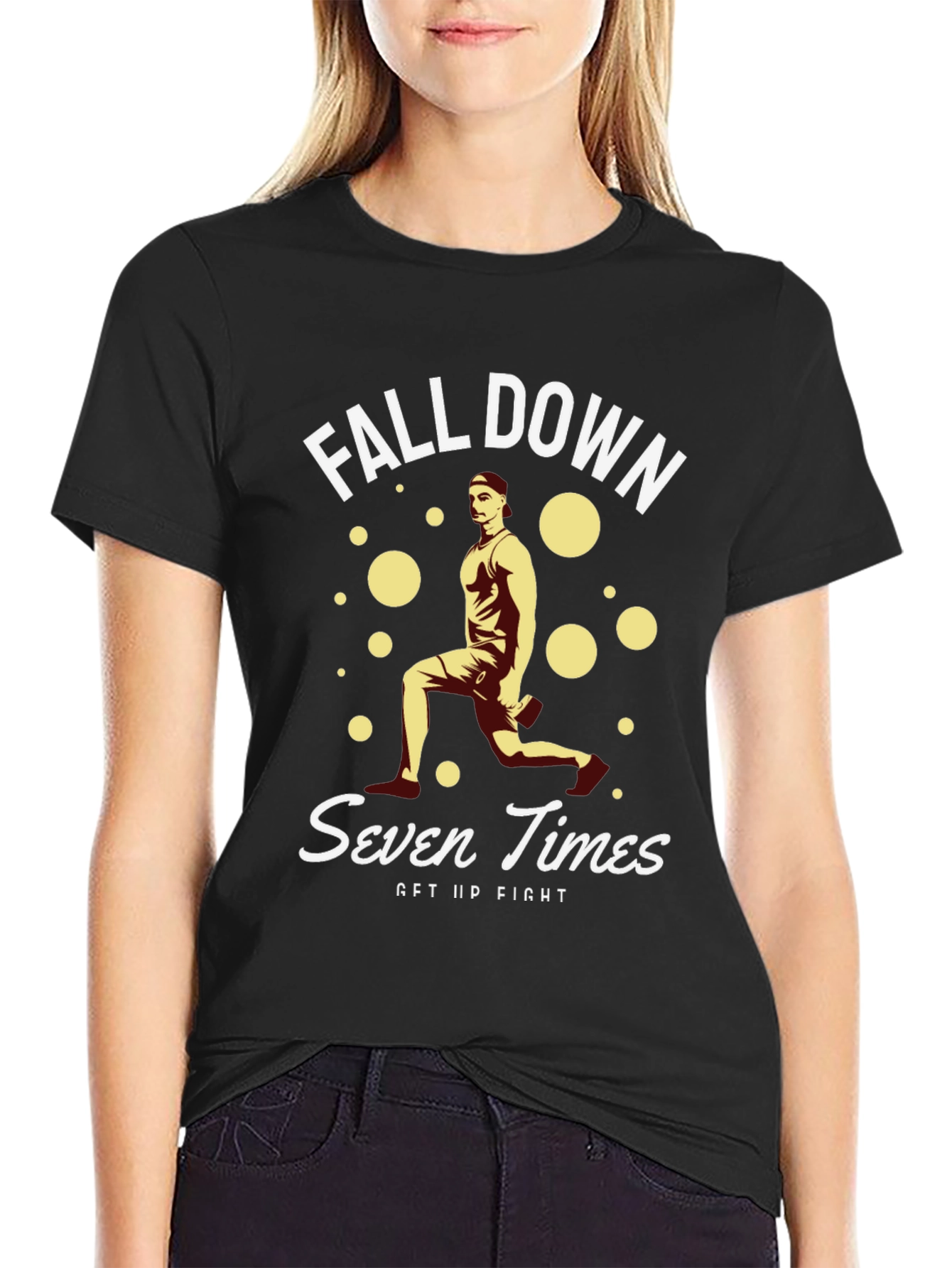 Fall Down Seven Times Get Up Fight T-Shirt