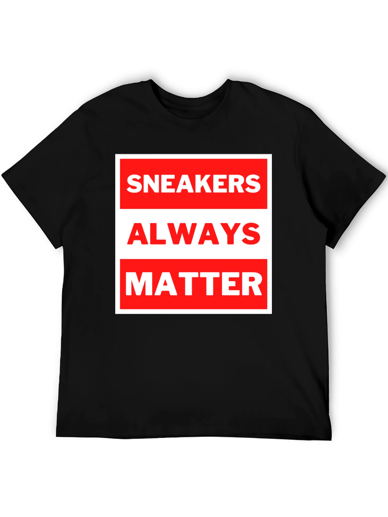 Sneakers Always Matter Graphic Tee - Black