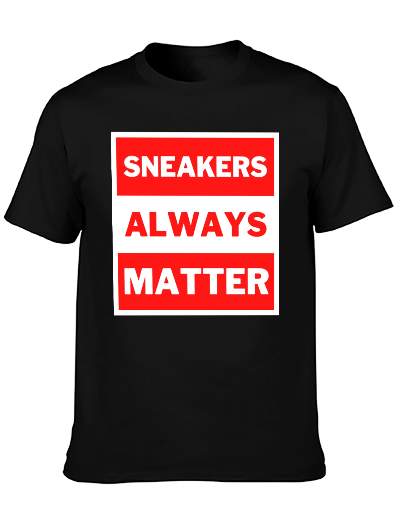 Sneakers Always Matter Graphic Tee - Black