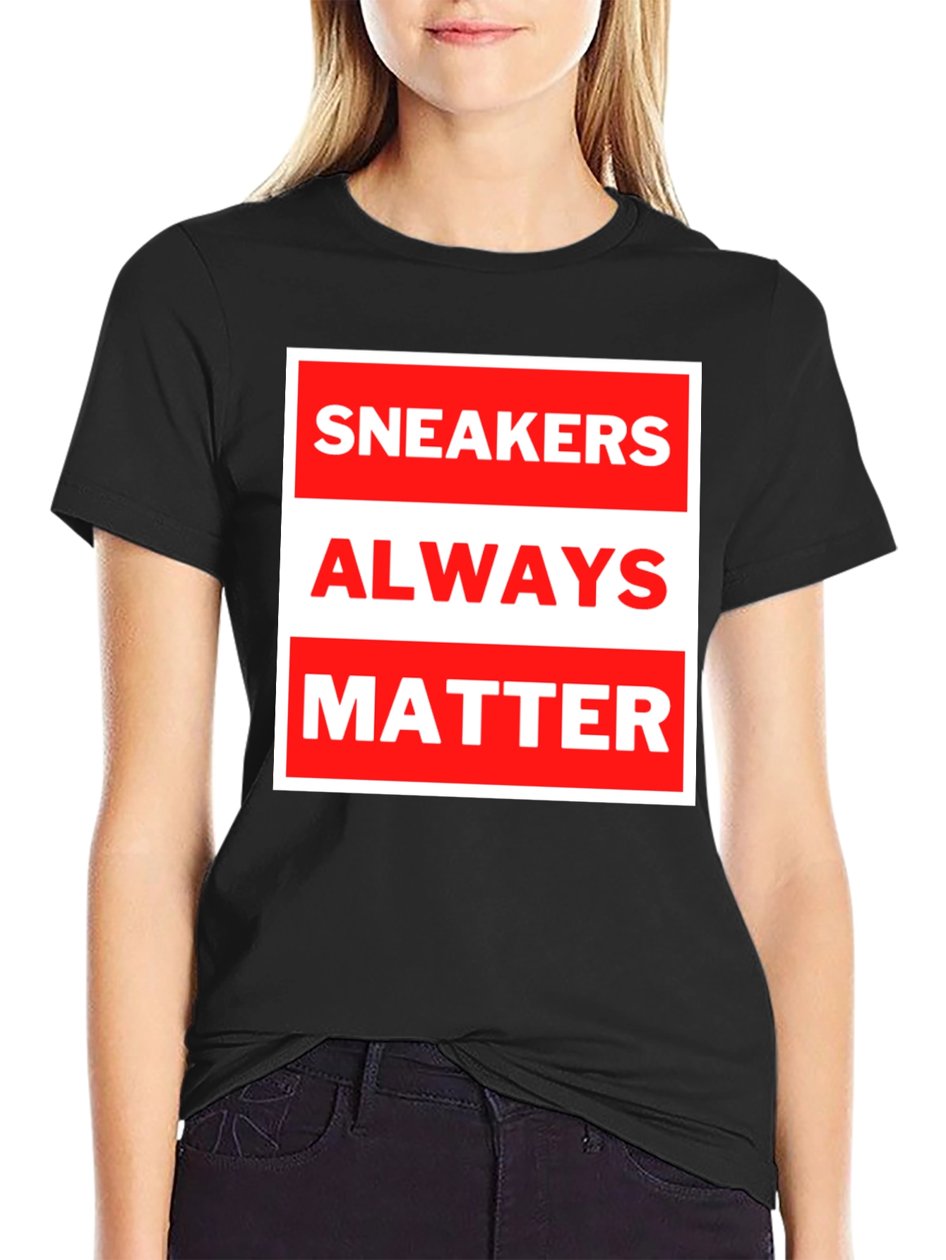 Sneakers Always Matter Graphic Tee - Black