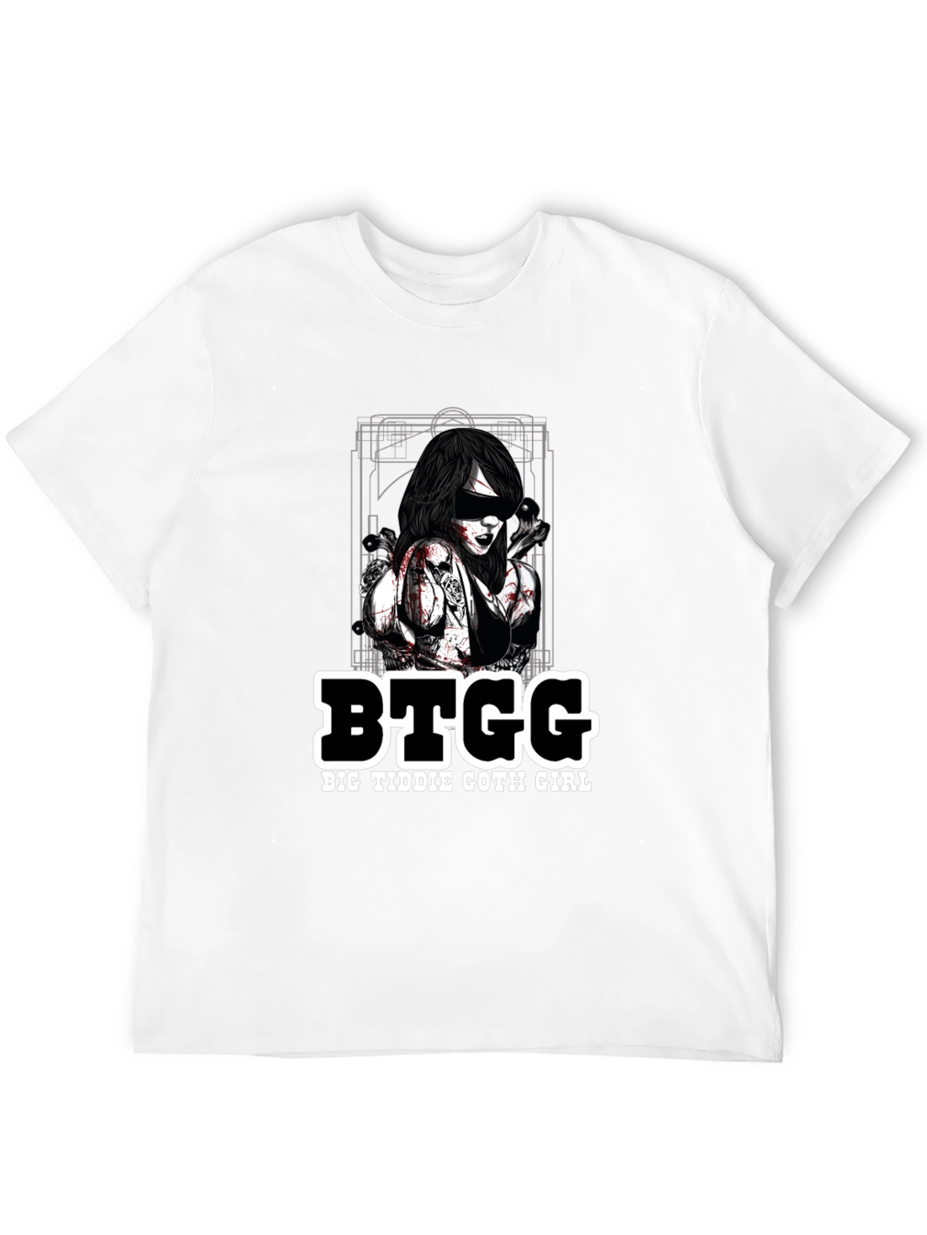 BTGG Big Tiddie Goth Girl Black T-Shirt