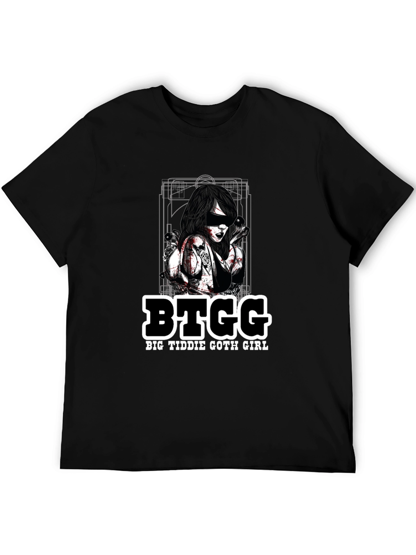 BTGG Big Tiddie Goth Girl Black T-Shirt