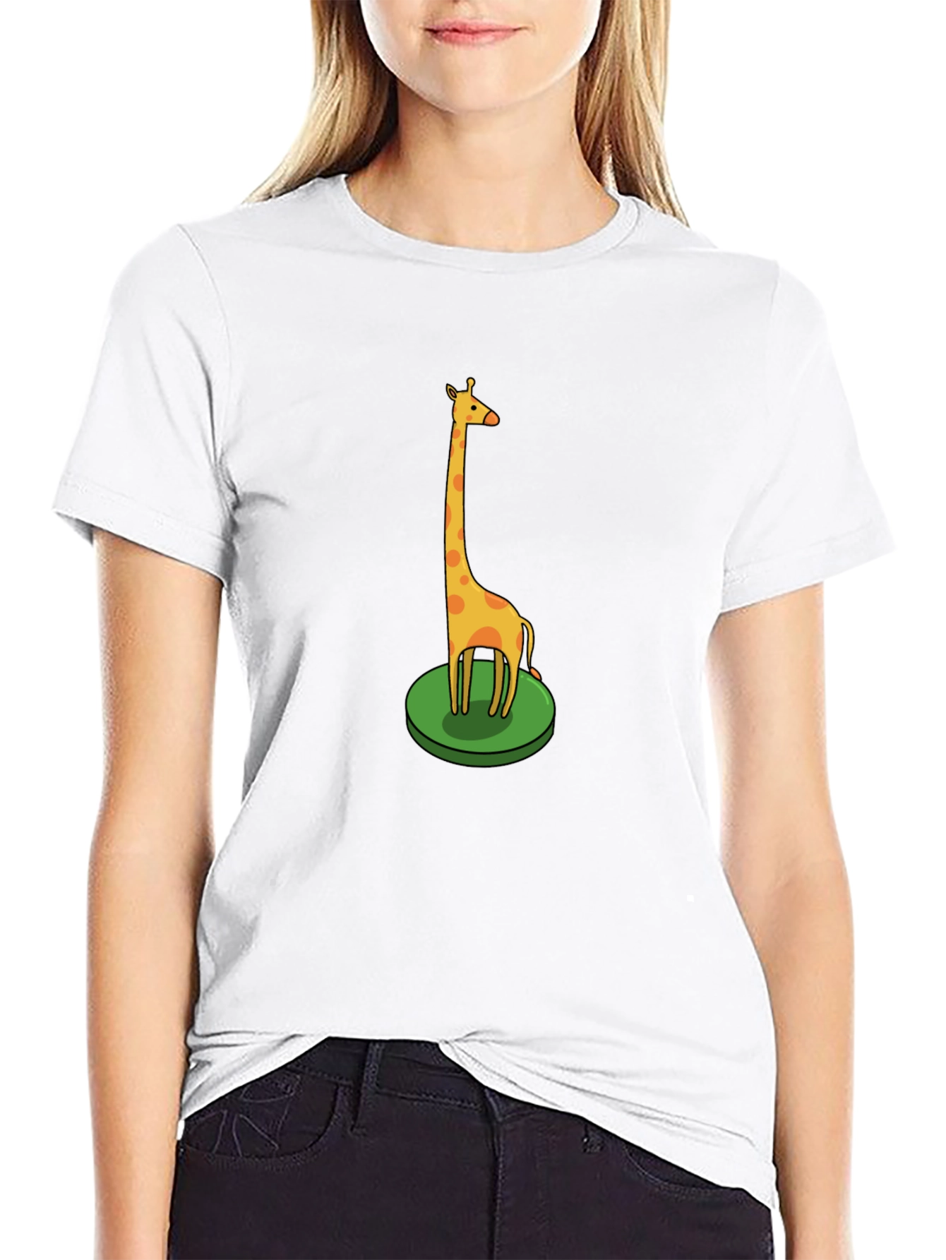 Giraffe Graphic Tee - Fun Animal Print Shirt