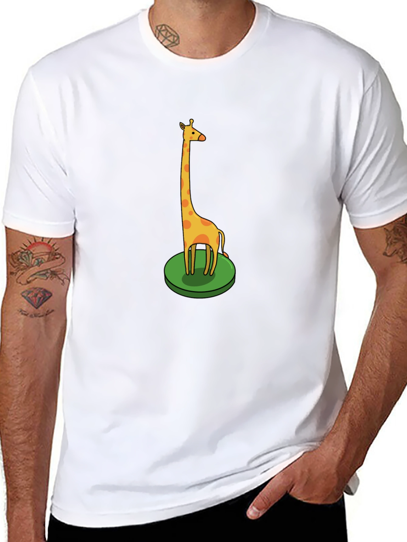Giraffe Graphic Tee - Fun Animal Print Shirt