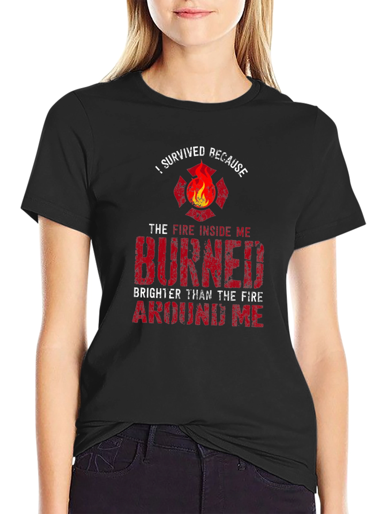 Firefighter Survival T-Shirt: Burned Brighter