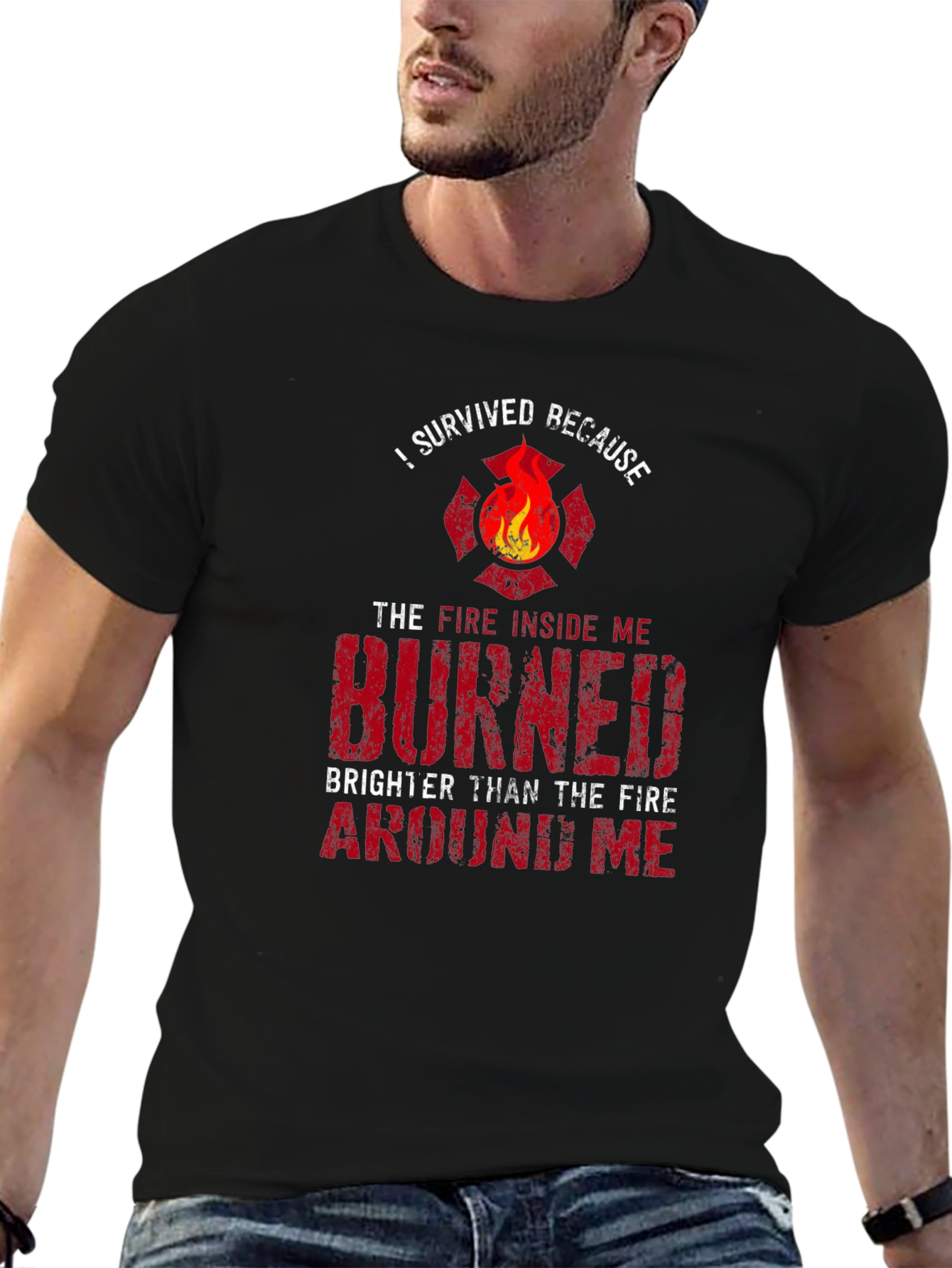 Firefighter Survival T-Shirt: Burned Brighter