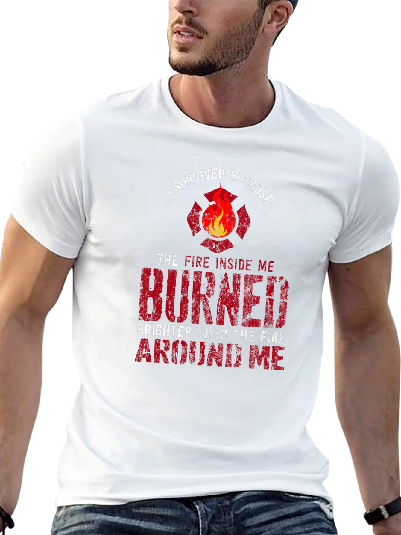 Firefighter Survival T-Shirt: Burned Brighter