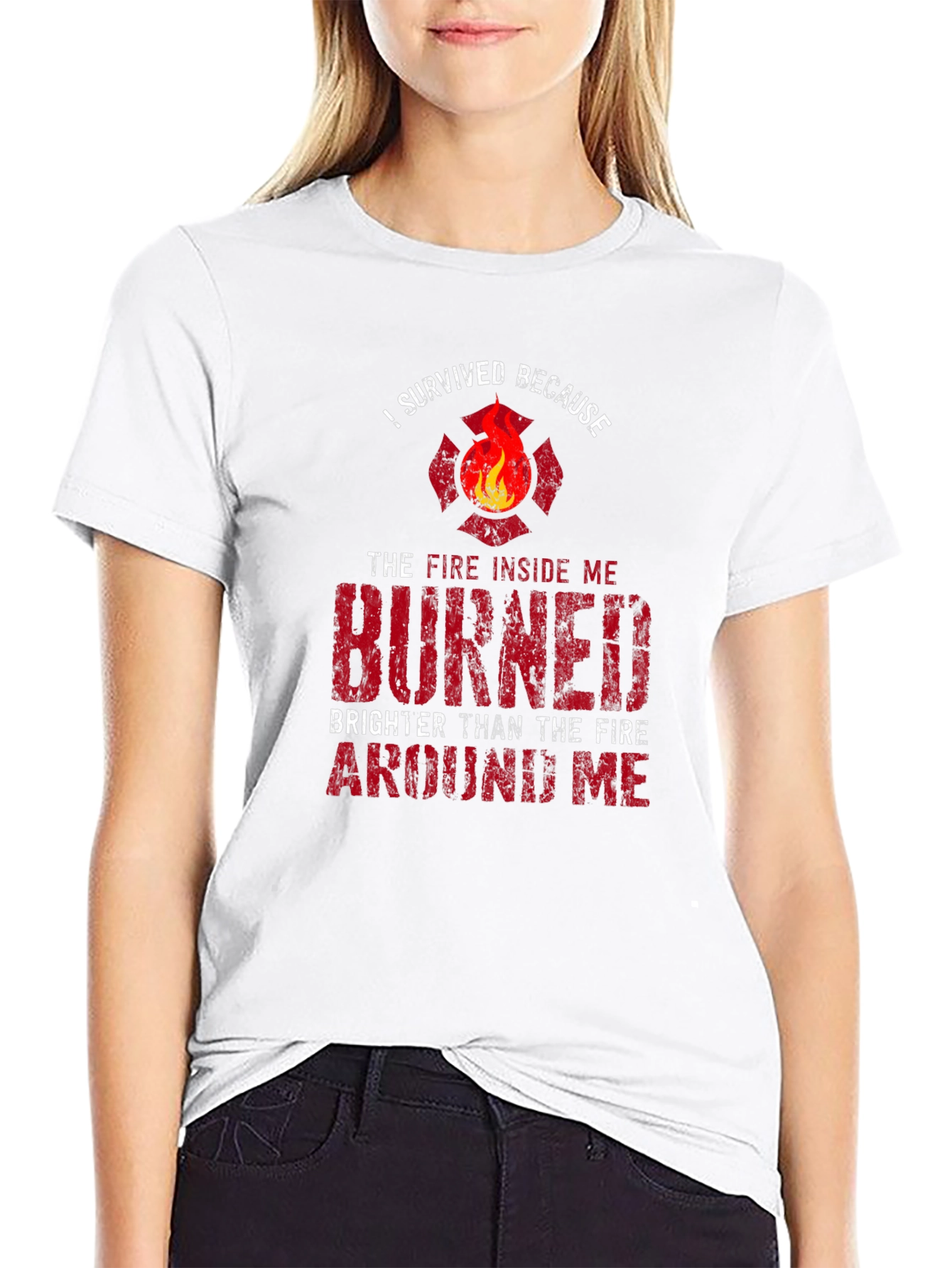Firefighter Survival T-Shirt: Burned Brighter