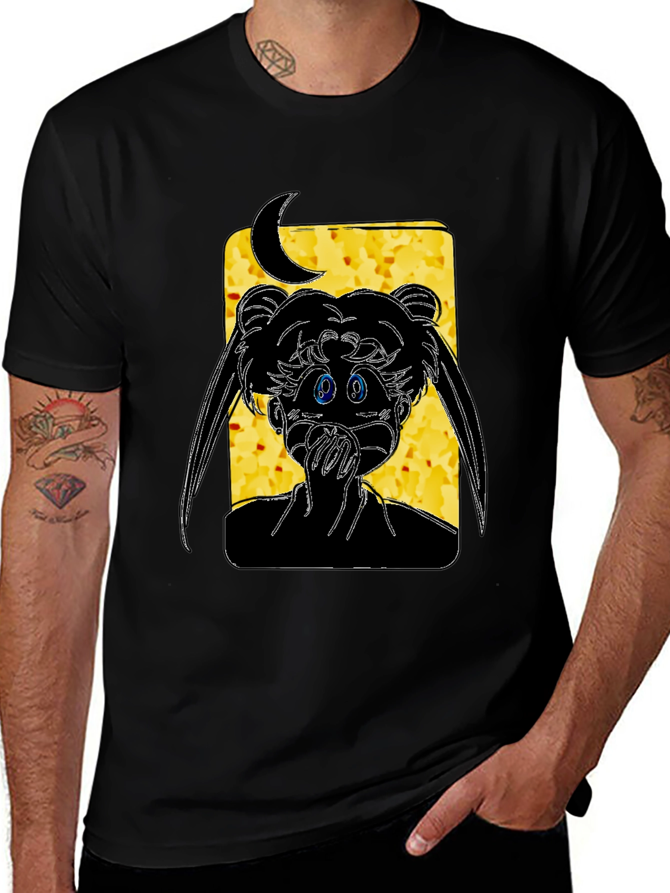 Sailor Moon Black Graphic Tee