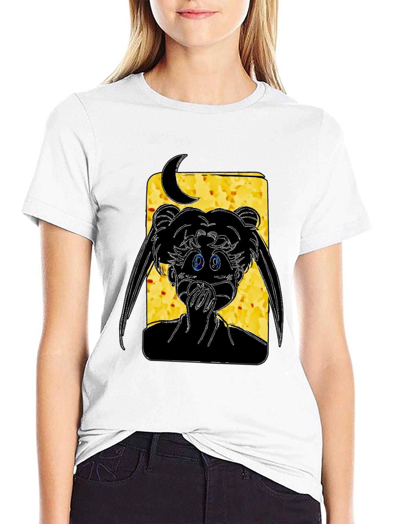 Sailor Moon Black Graphic Tee