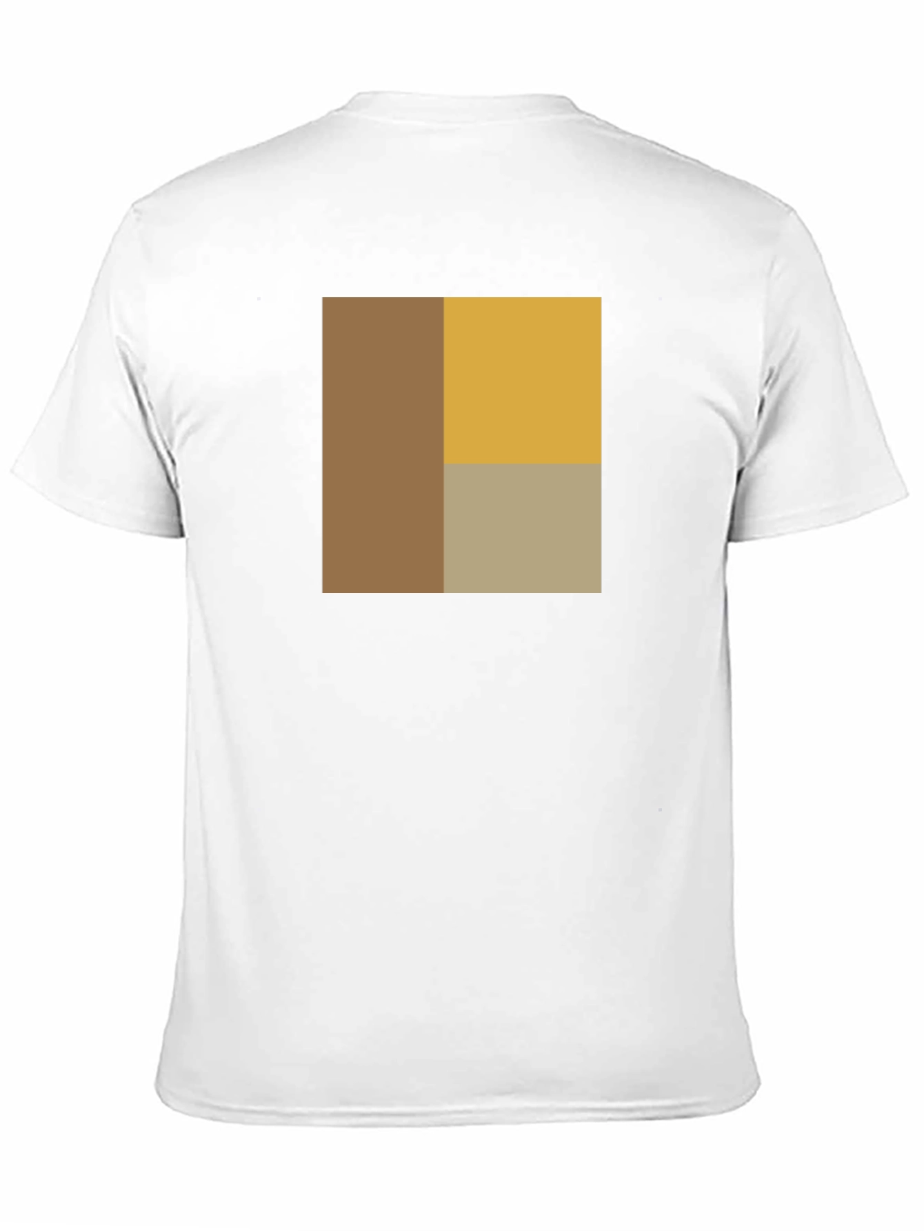 Modern Block Design Black T-Shirt