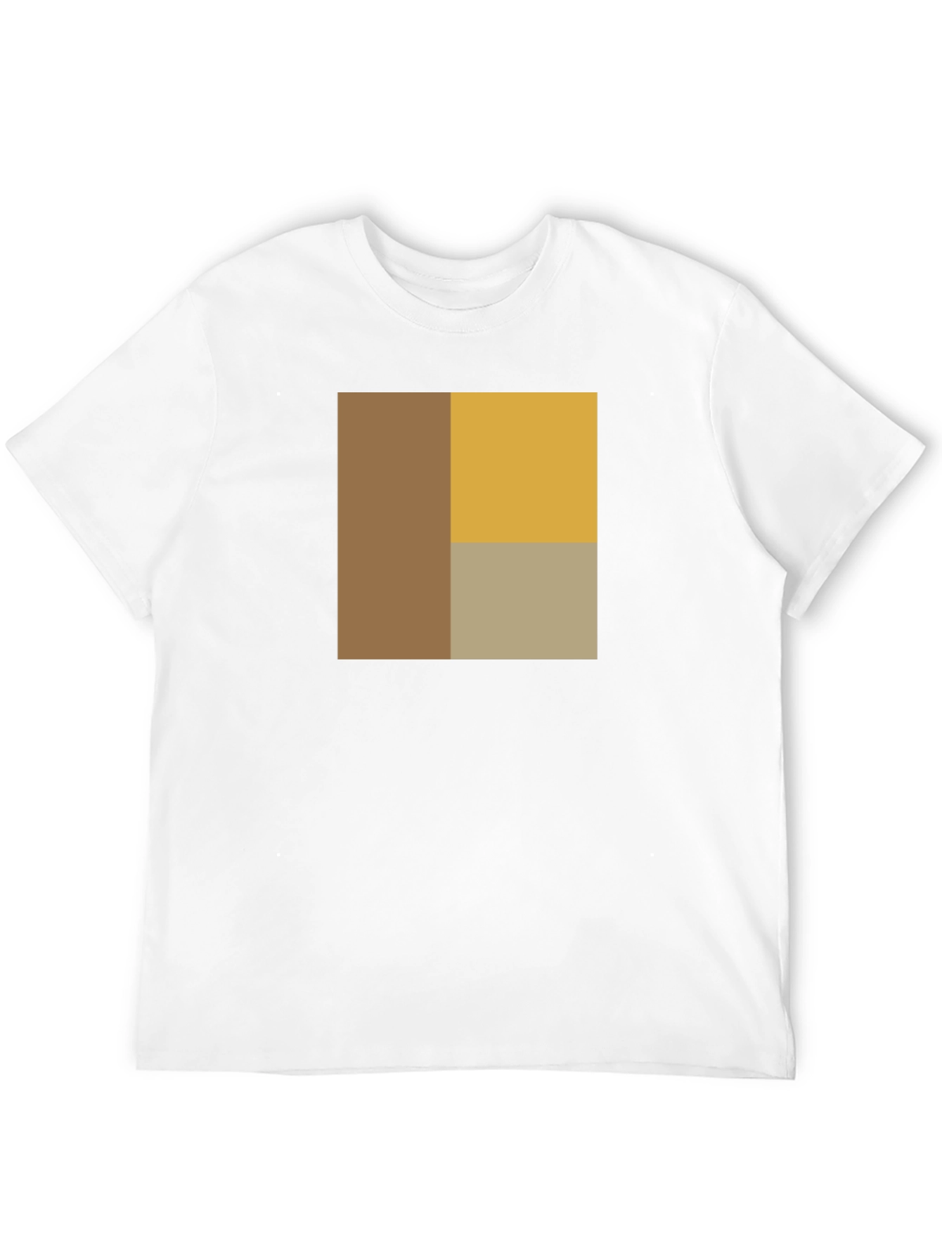 Modern Block Design Black T-Shirt