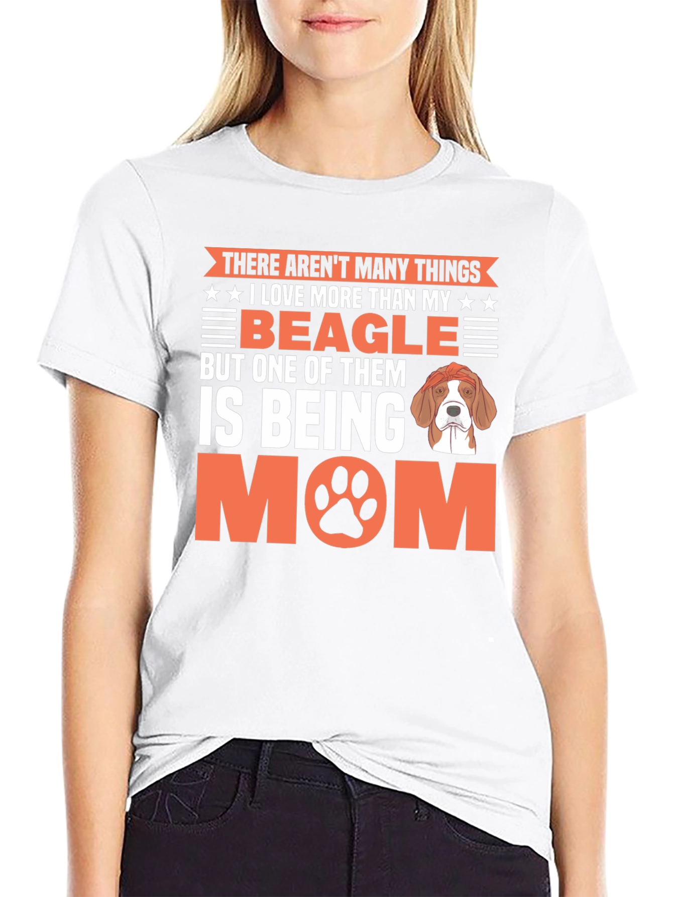 Beagle Mom Graphic T-Shirt